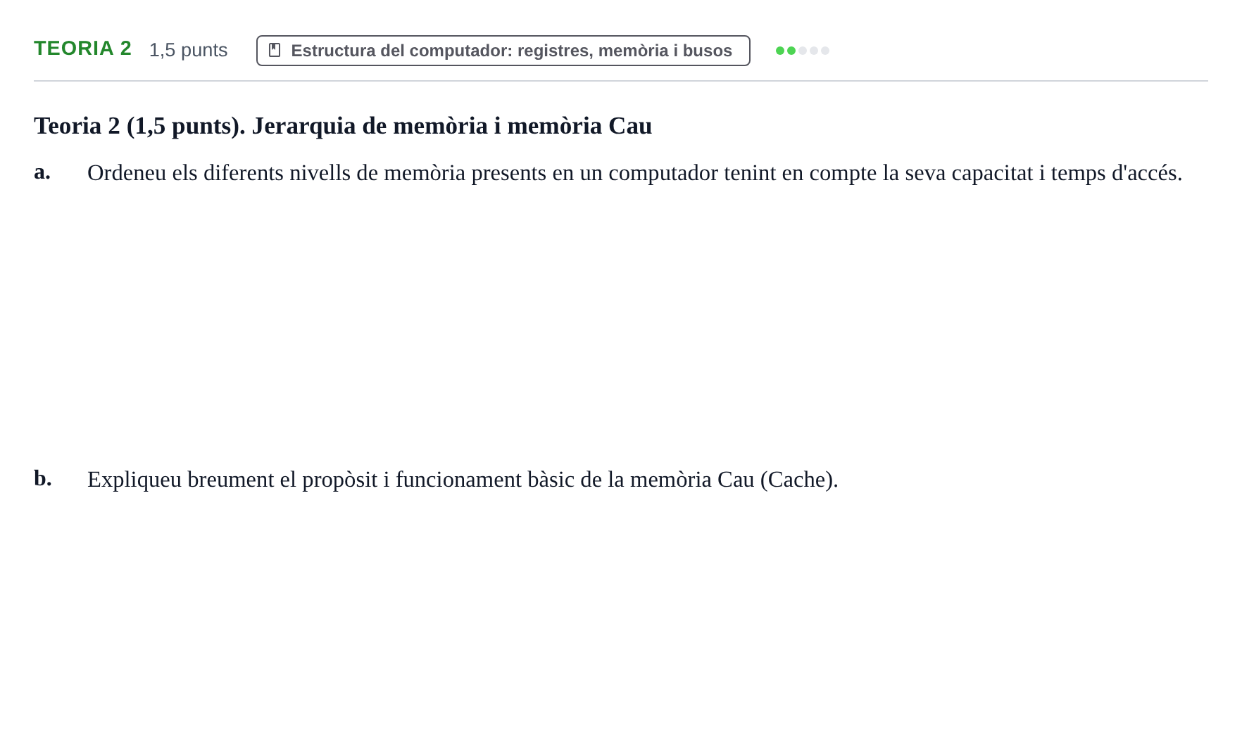 Enunciado: Ejercicio Teoria 2 · Fonaments d'Informàtica UAB 2018