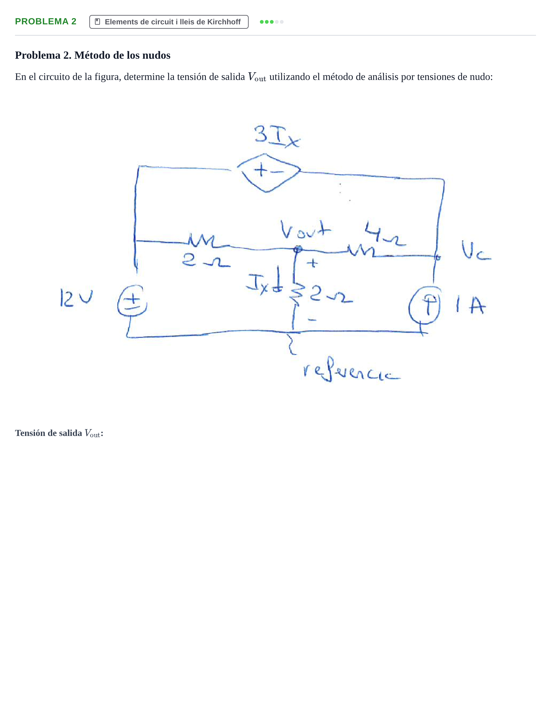 Enunciado: Problema 2 · Electricitat i Electrònica UAB Examen Parcial de Electricidad y Electrónica