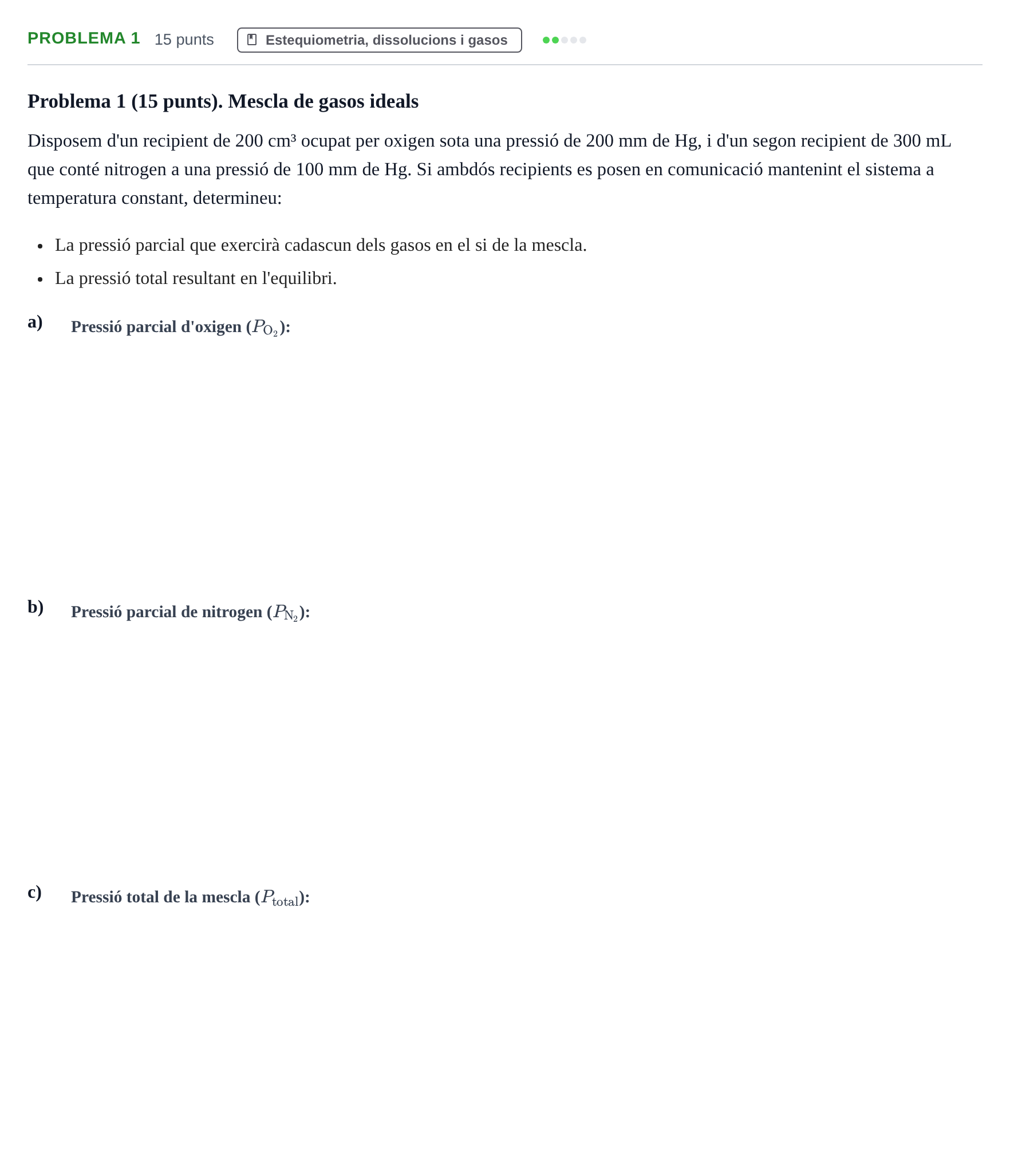 Enunciado: Problema 1 · Fonaments de Química I i II UAB 2011