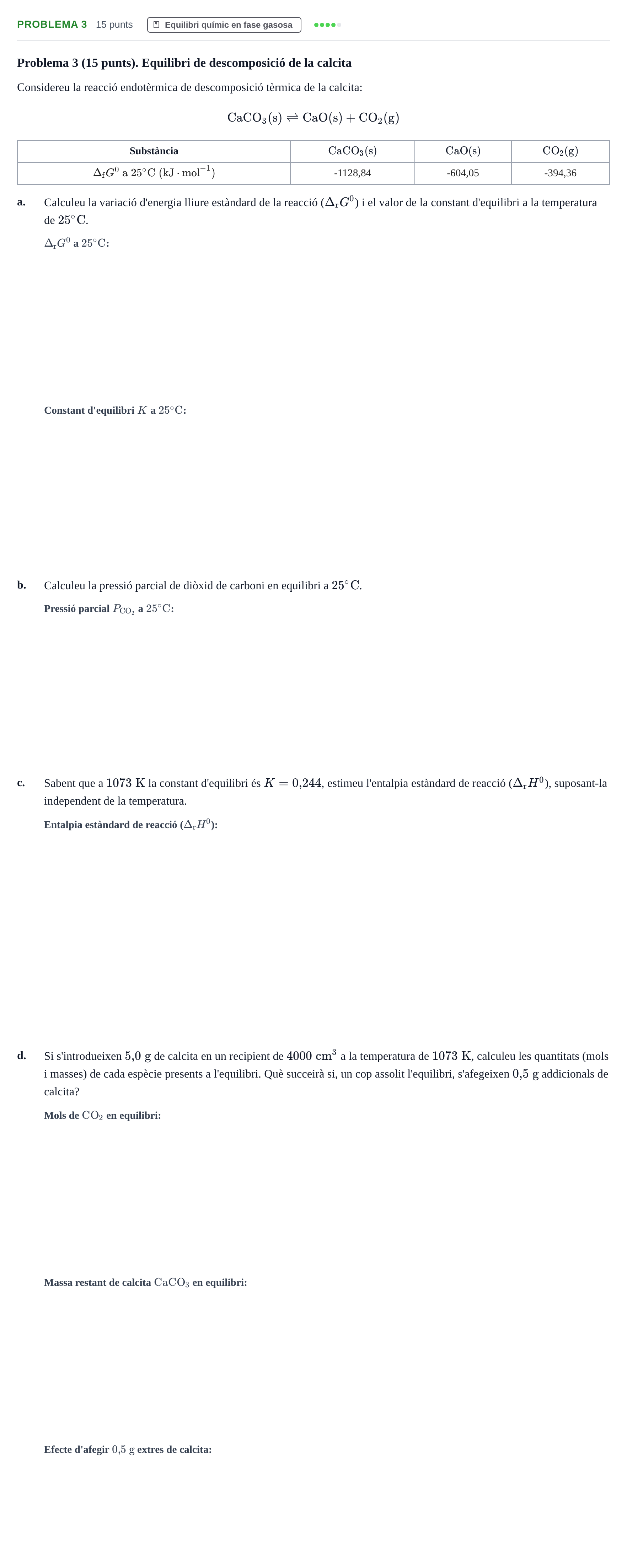 Enunciado: Problema 3 · Fonaments de Química I i II UAB 2011