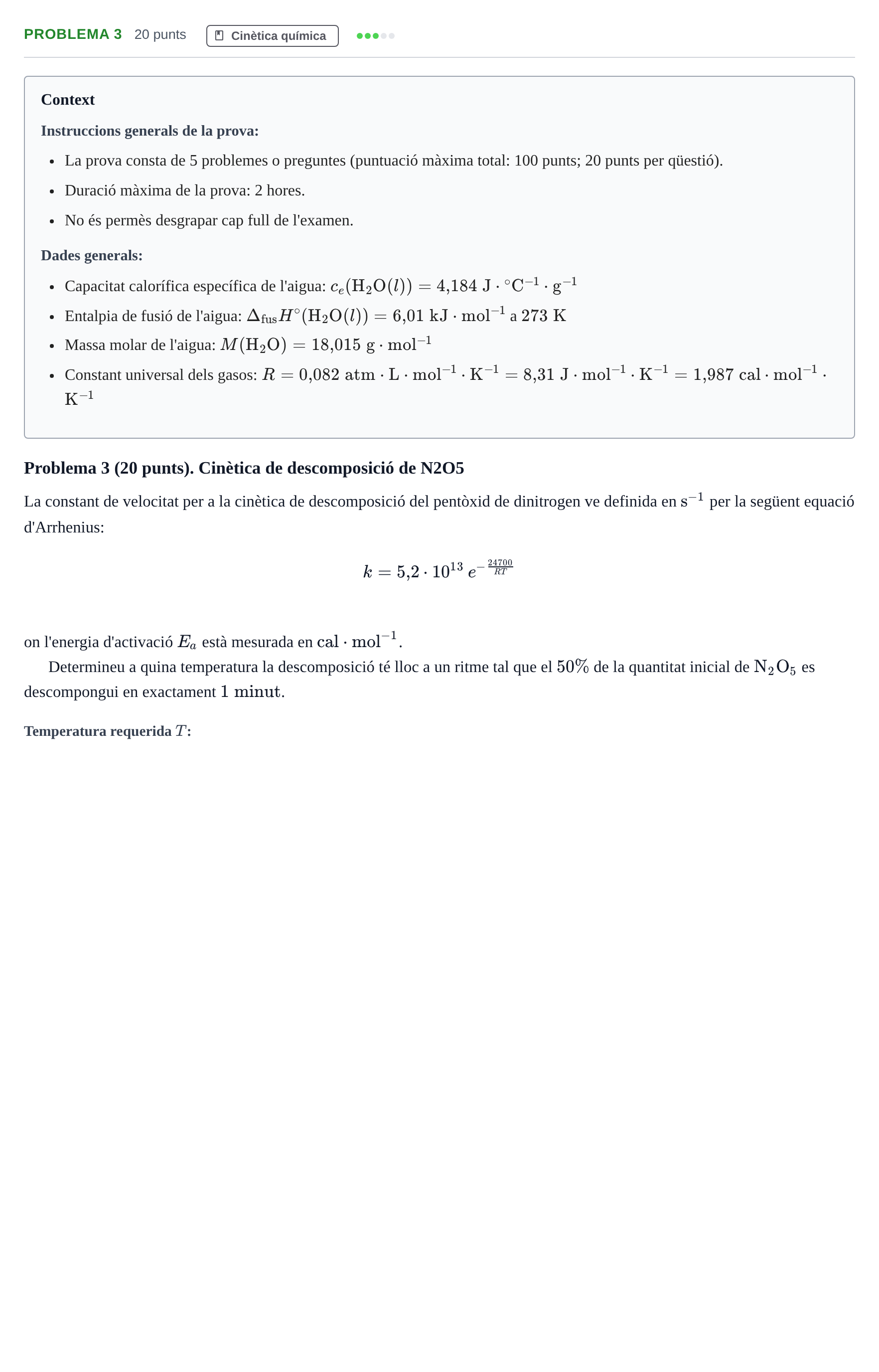 Enunciado: Problema 3 · Fonaments de Química I i II UAB 2013