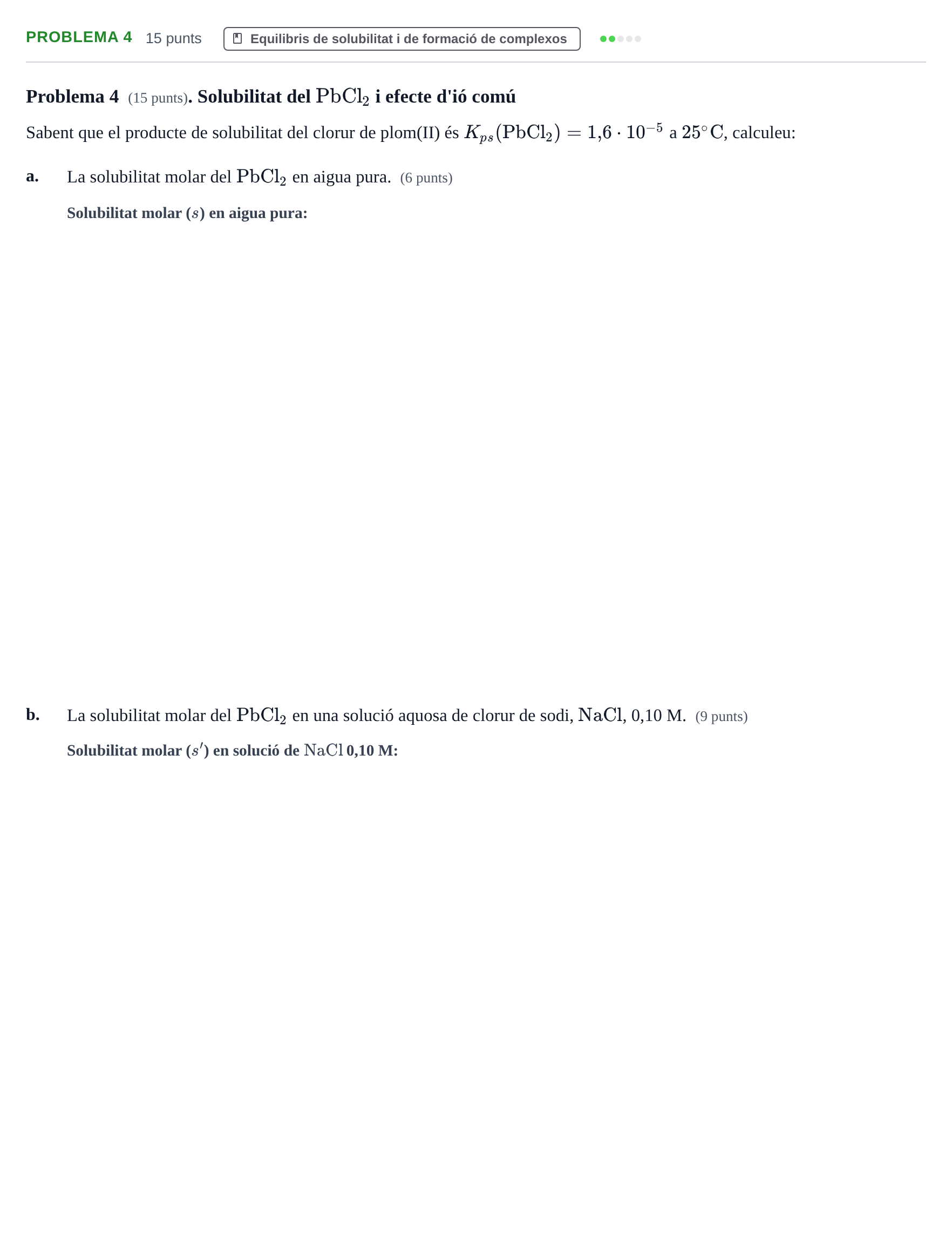 Enunciado: Problema 4 · Fonaments de Química I i II UAB 2014
