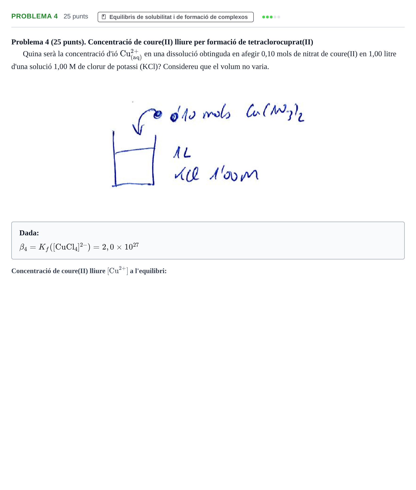 Enunciado: Problema 4 · Fonaments de Química I i II UAB Juny 2015