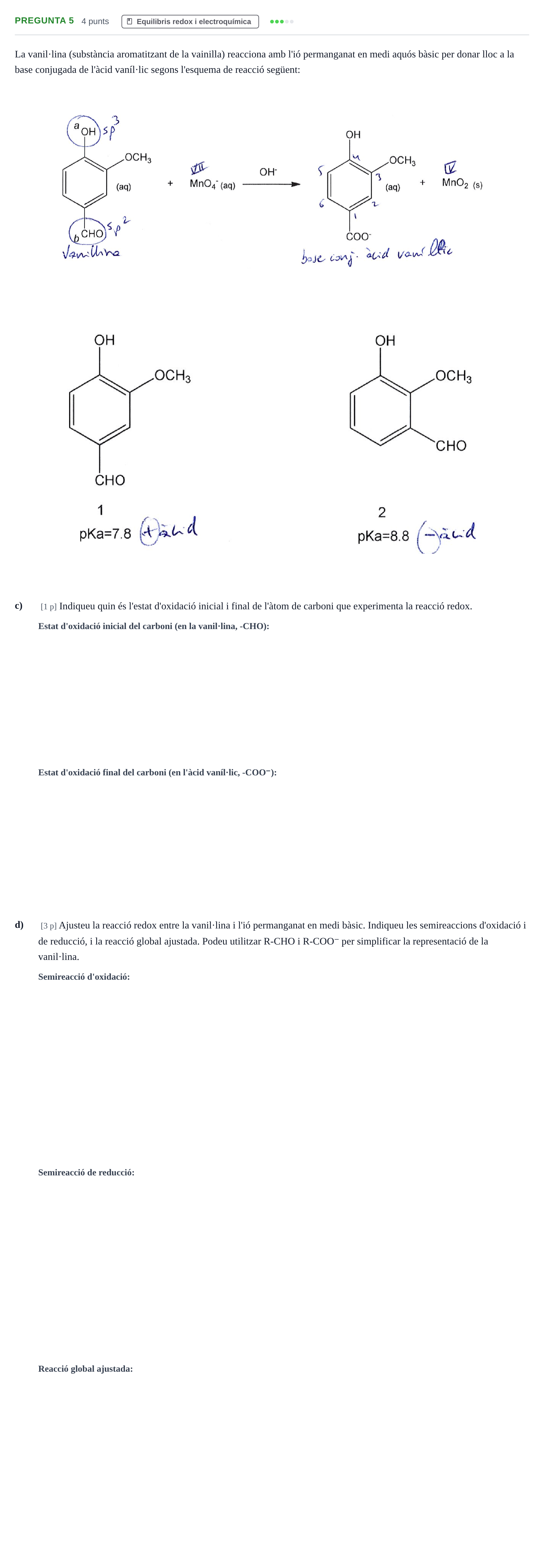 Enunciado: Pregunta 5 - Equilibris redox · Fonaments de Química I i II UAB Juny 2012
