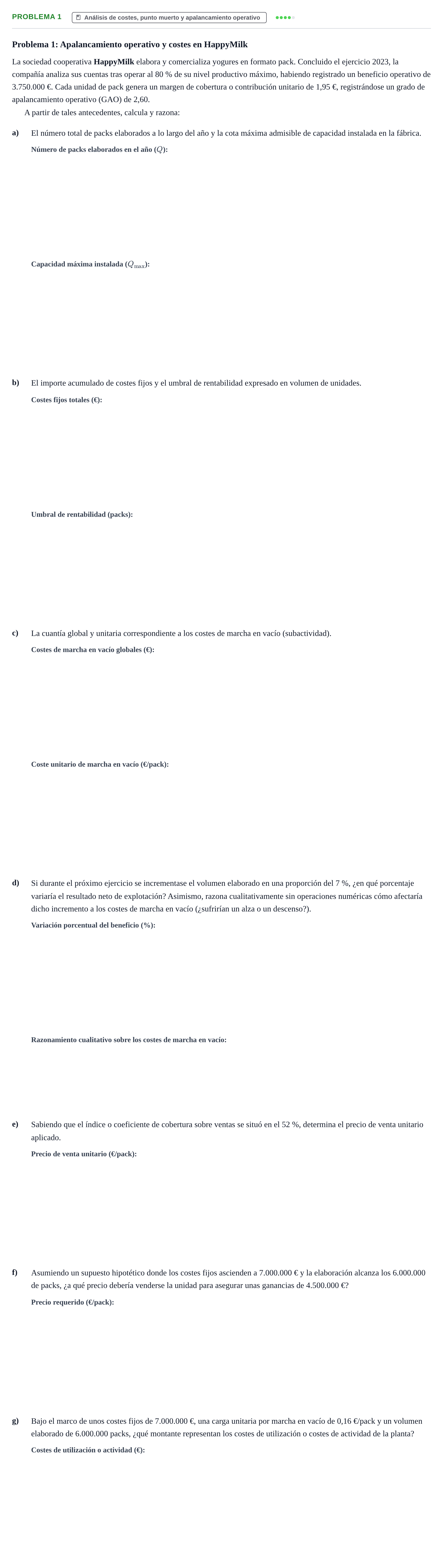 Enunciado: Problema 1 · Economia de L'empresa UB 2024