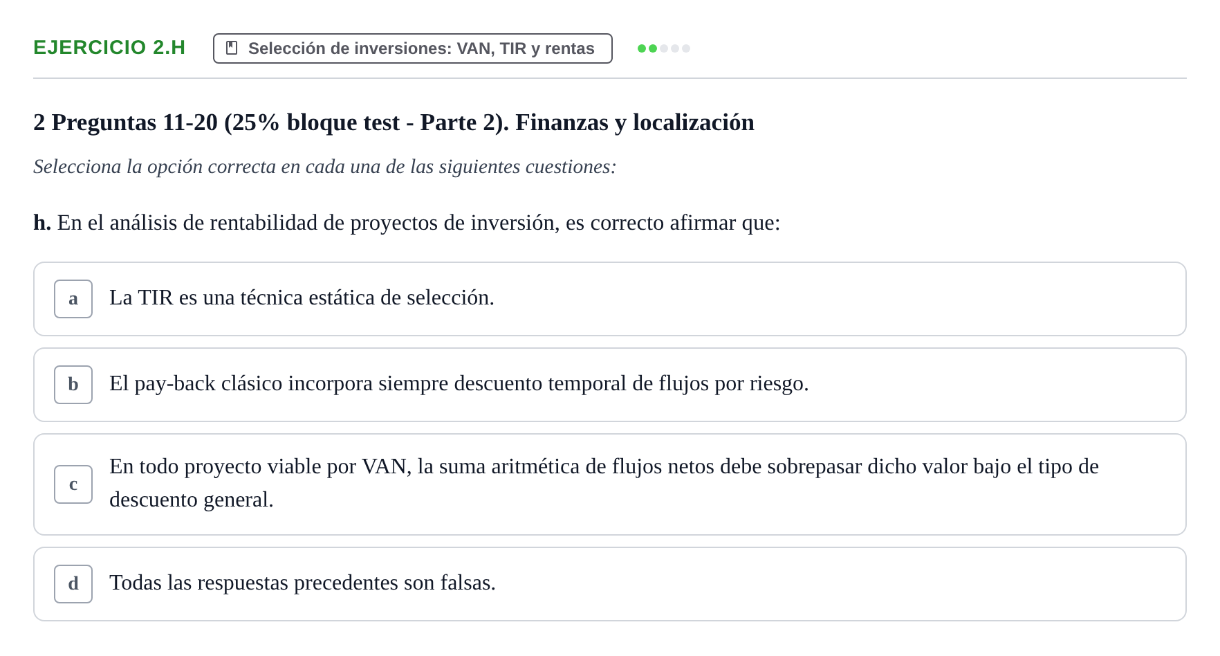 Enunciado: Ejercicio 2.h · Economia de L'empresa UB 2017