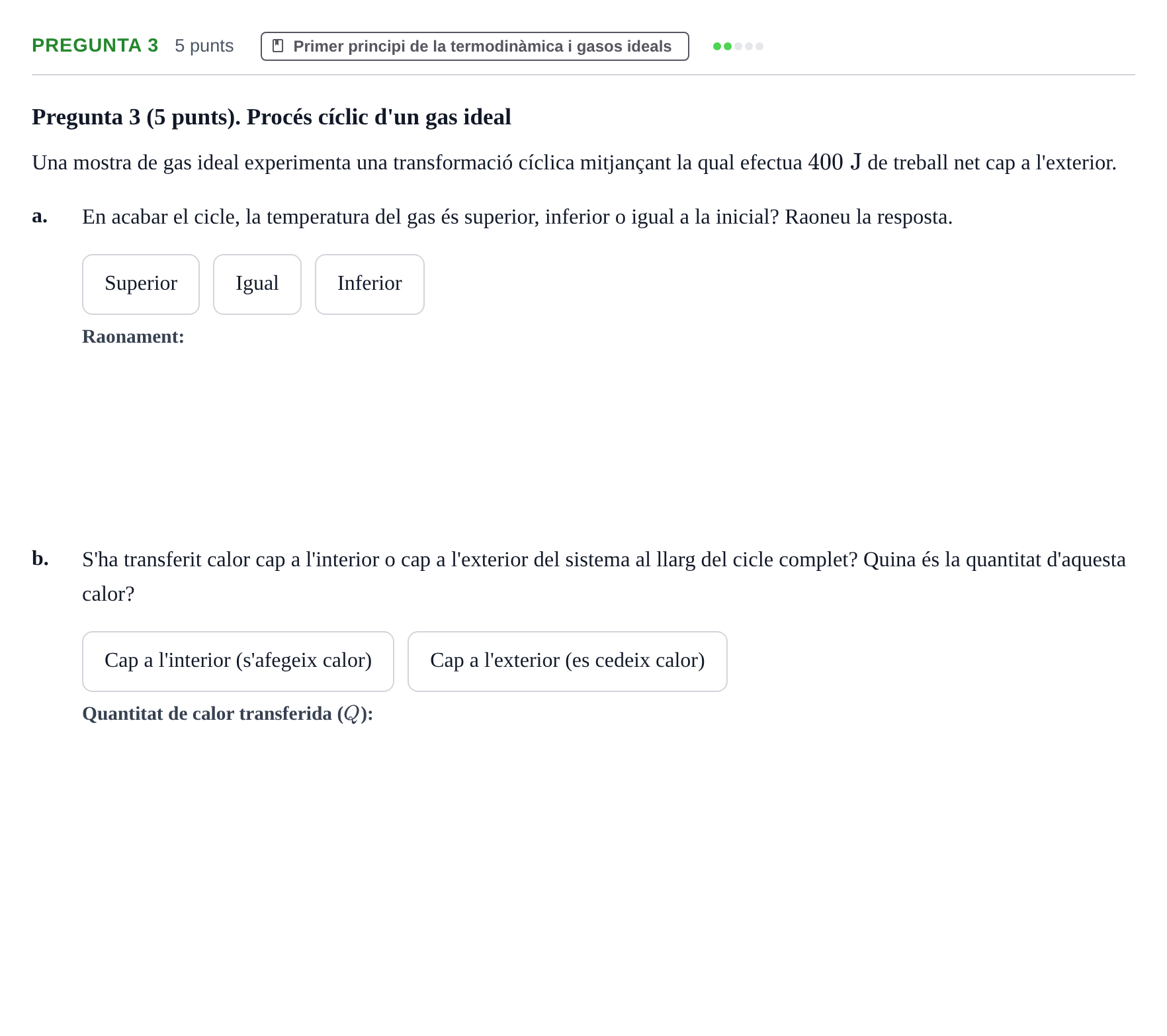 Enunciado: Pregunta 3 · Física Aplicada a Farmacia UB 2021