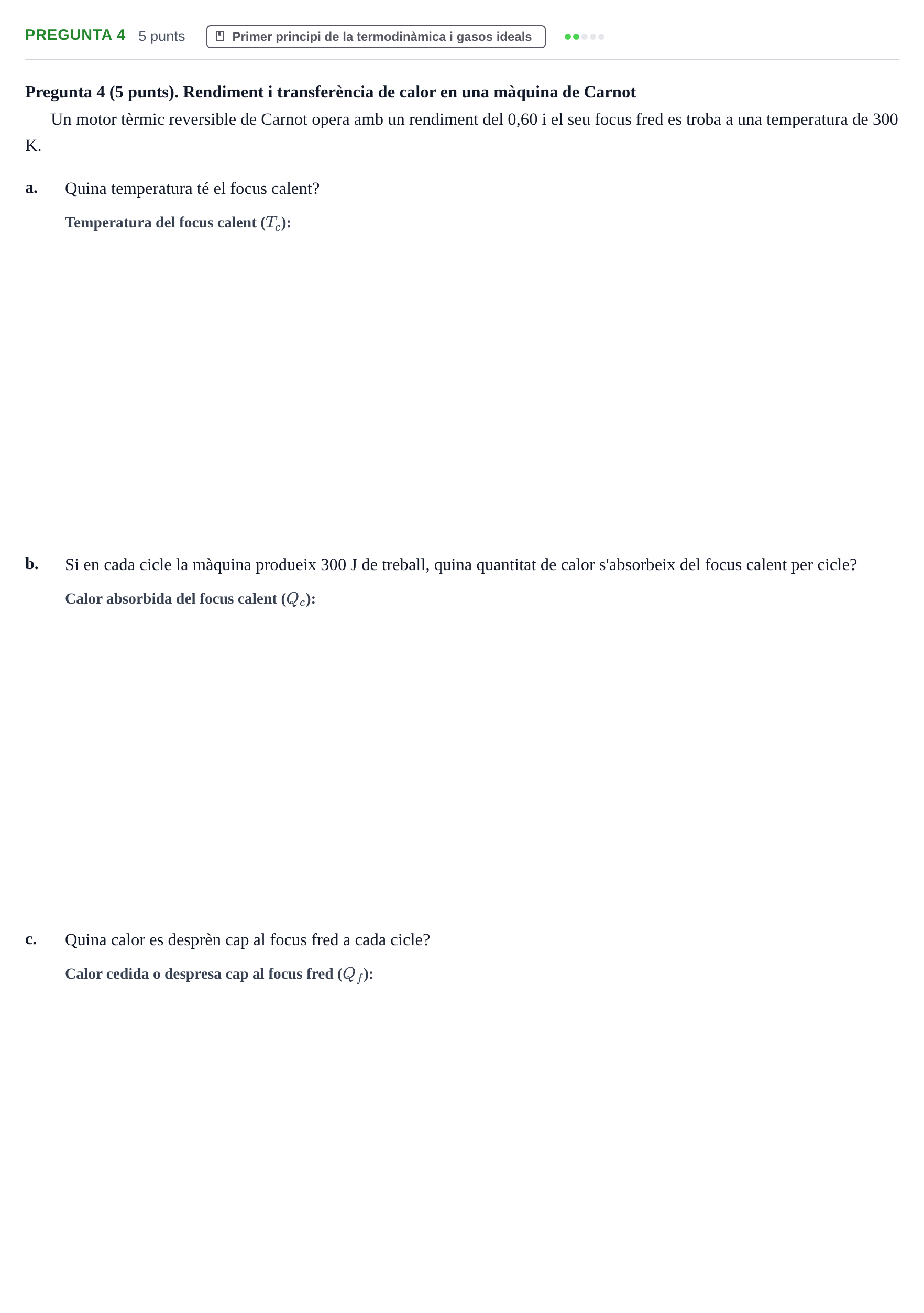 Enunciado: Pregunta 4 · Física Aplicada a Farmacia UB 2021