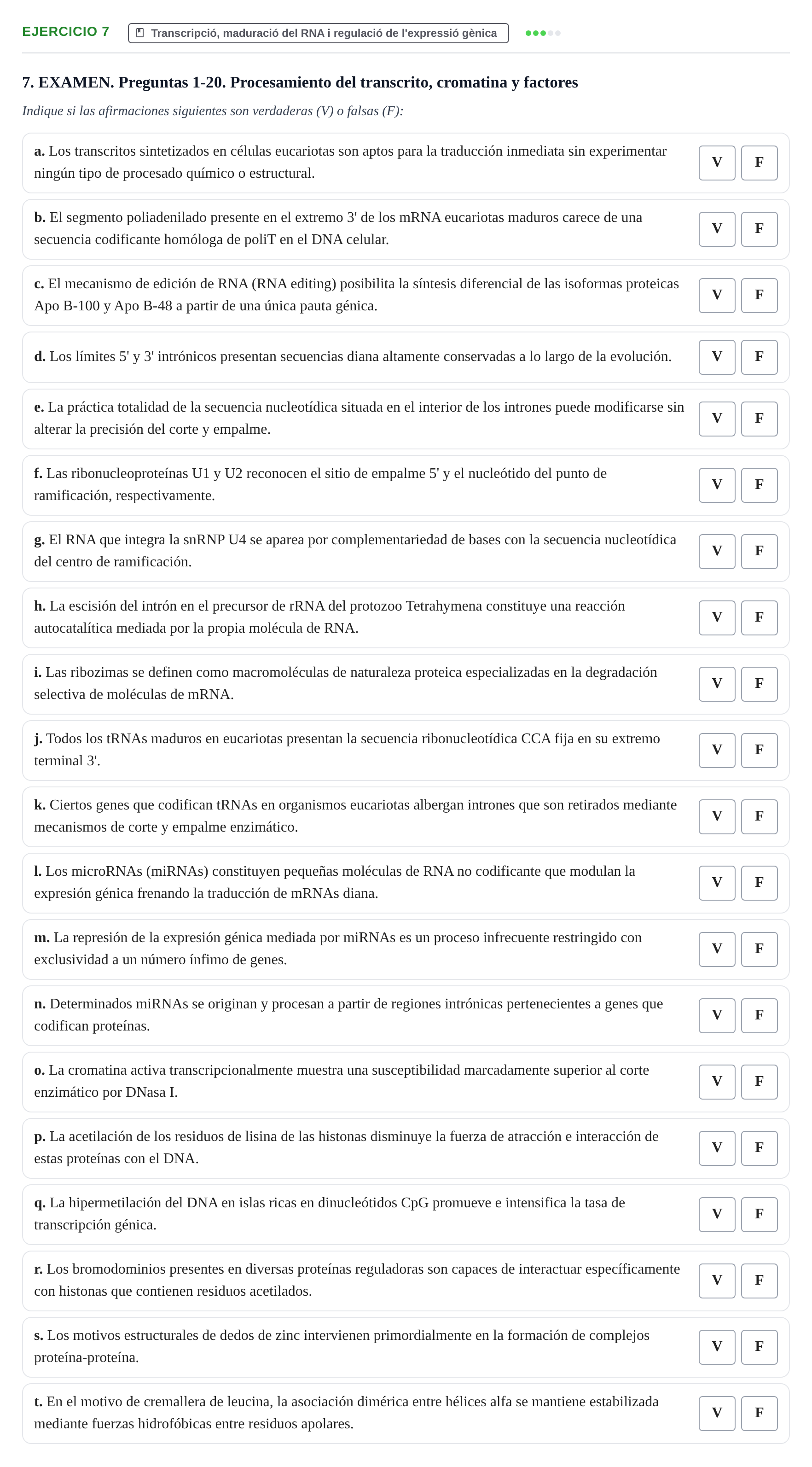 Enunciado: Problema 7 · Biología Celular UB 2017