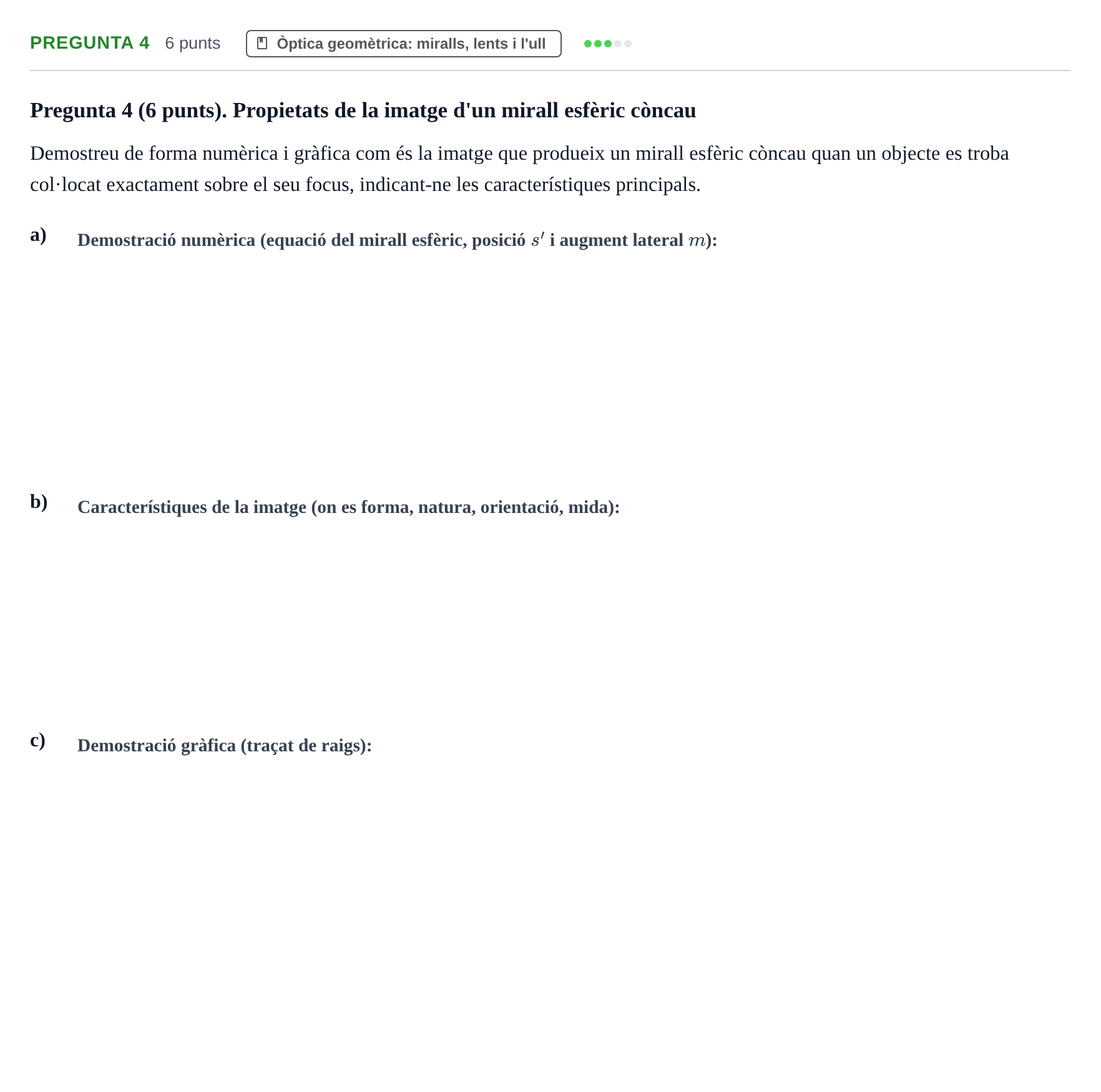 Enunciado: Pregunta 4 · Física Aplicada a Farmacia UB 2021