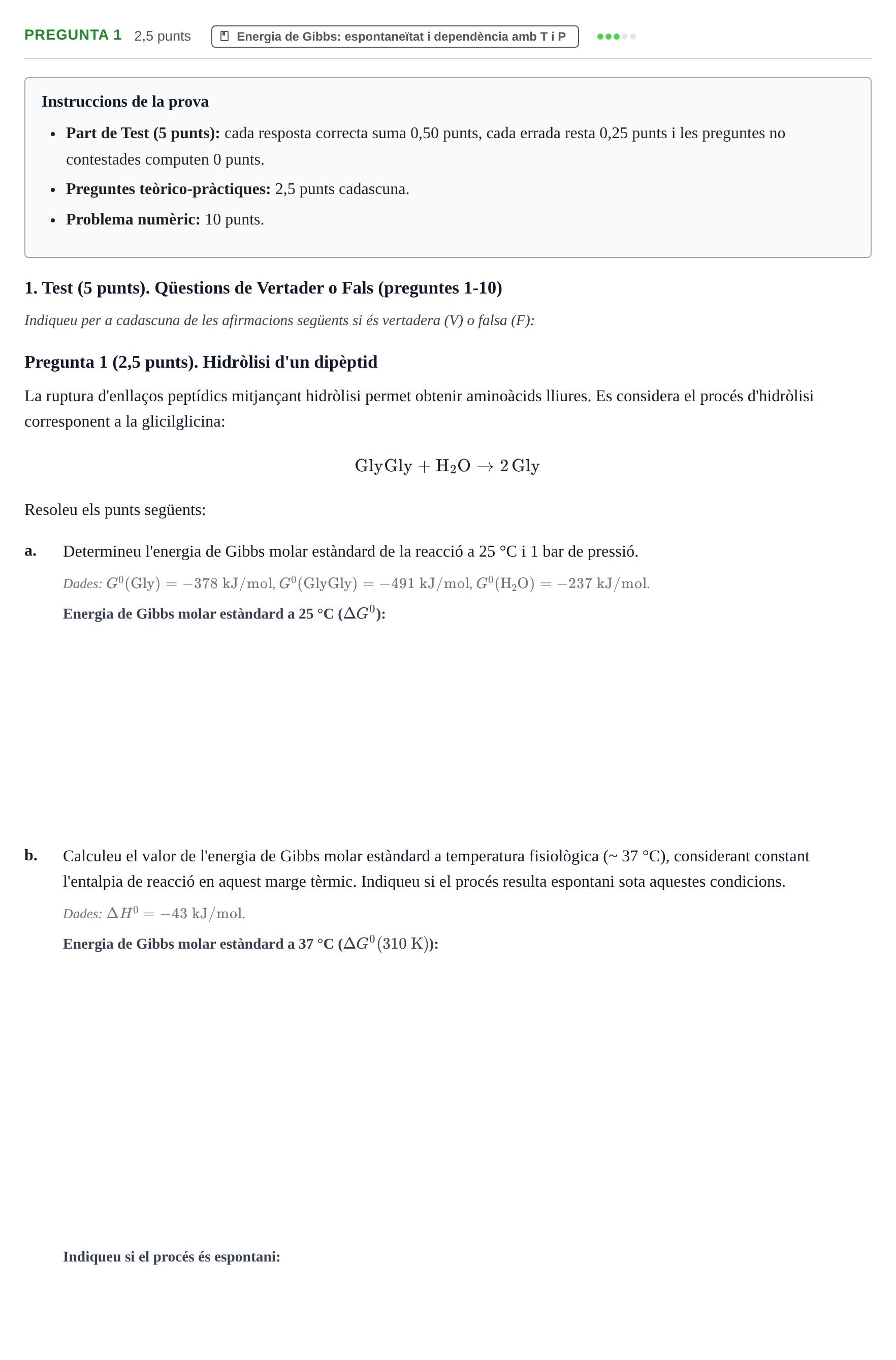 Enunciado: Pregunta 1 · Fisicoquímica I UB 2020