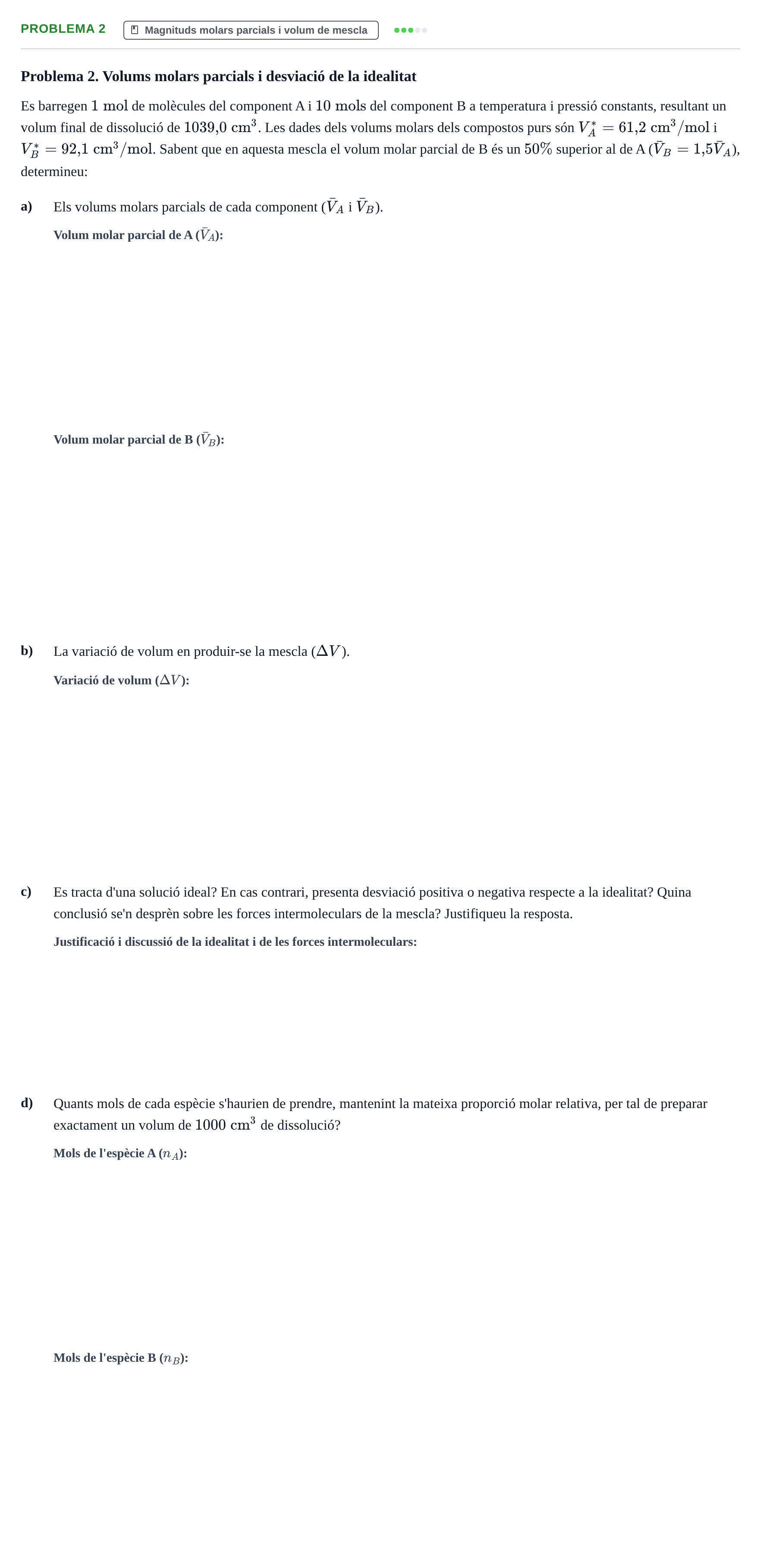 Enunciado: Problema 2 · Fisicoquímica I UB 2019