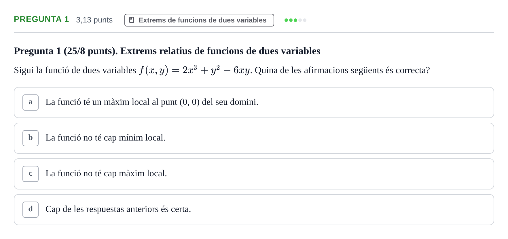 Enunciado: Pregunta 1 · Matemática Aplicada y Bioestadística UB 2018
