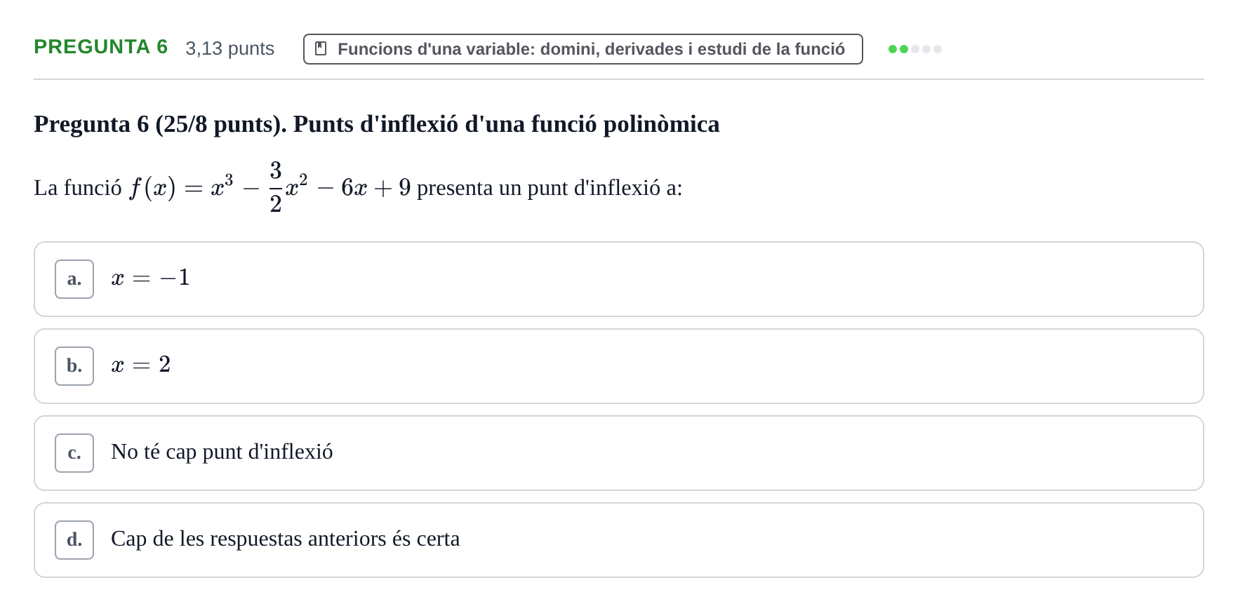 Enunciado: Pregunta 6 · Matemática Aplicada y Bioestadística UB 2018
