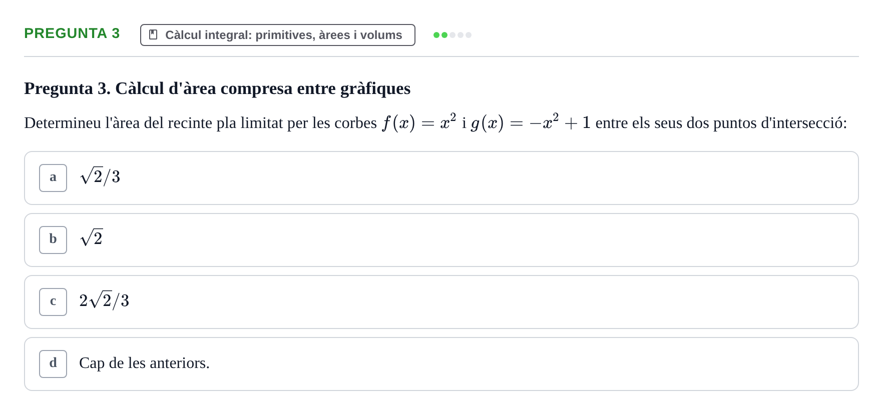 Enunciado: Pregunta 3 · Matemática Aplicada y Bioestadística UB 2018