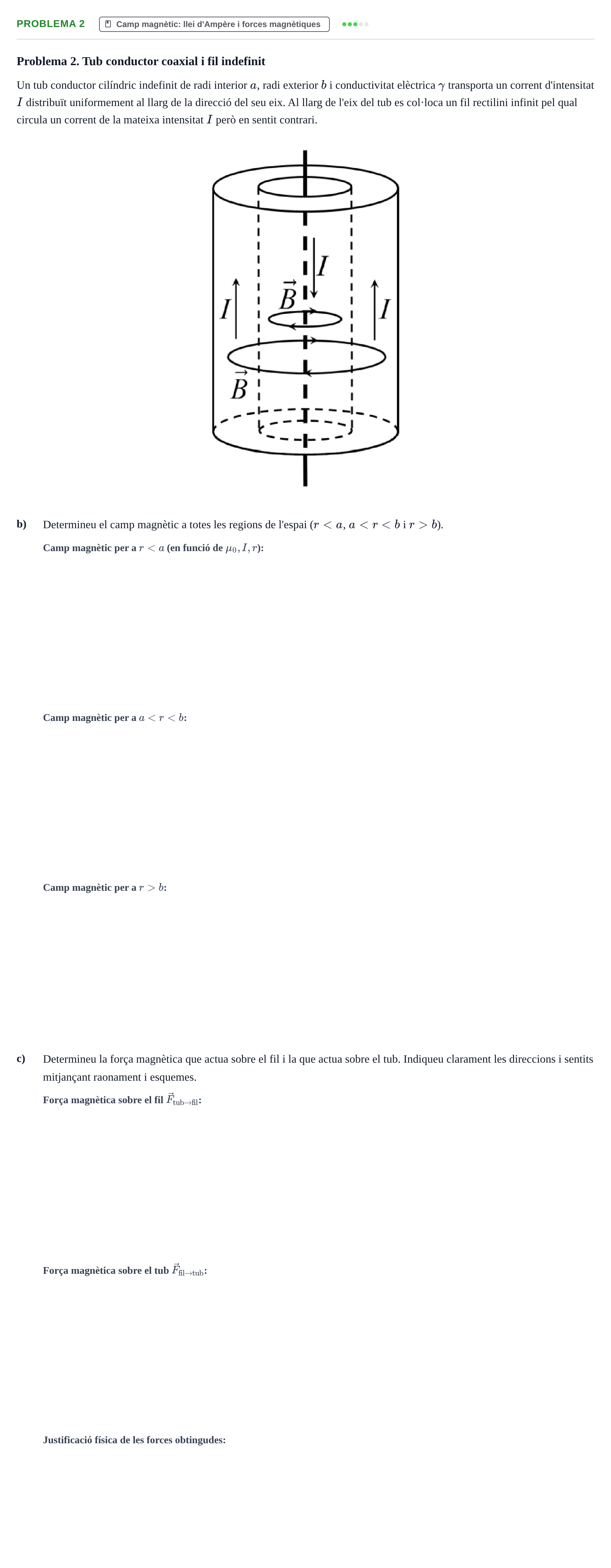 Enunciado: Problema 2 - Camp magnètic · Física II UB Juny 2019