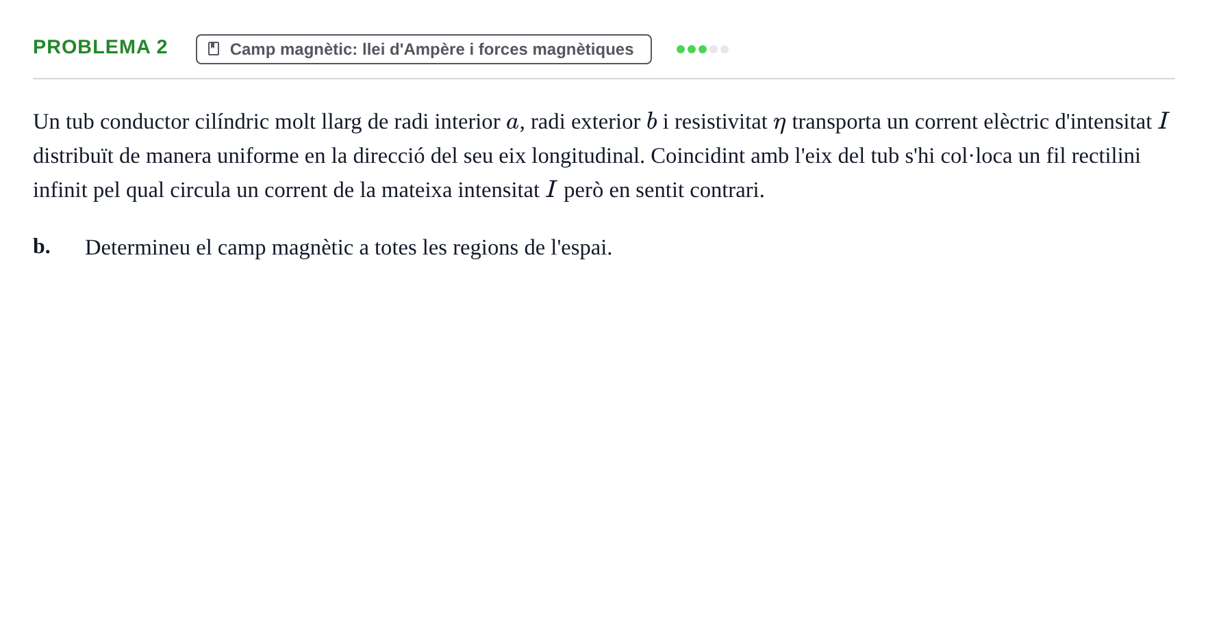 Enunciado: Problema 2 - Camp magnètic · Física II UB 2019