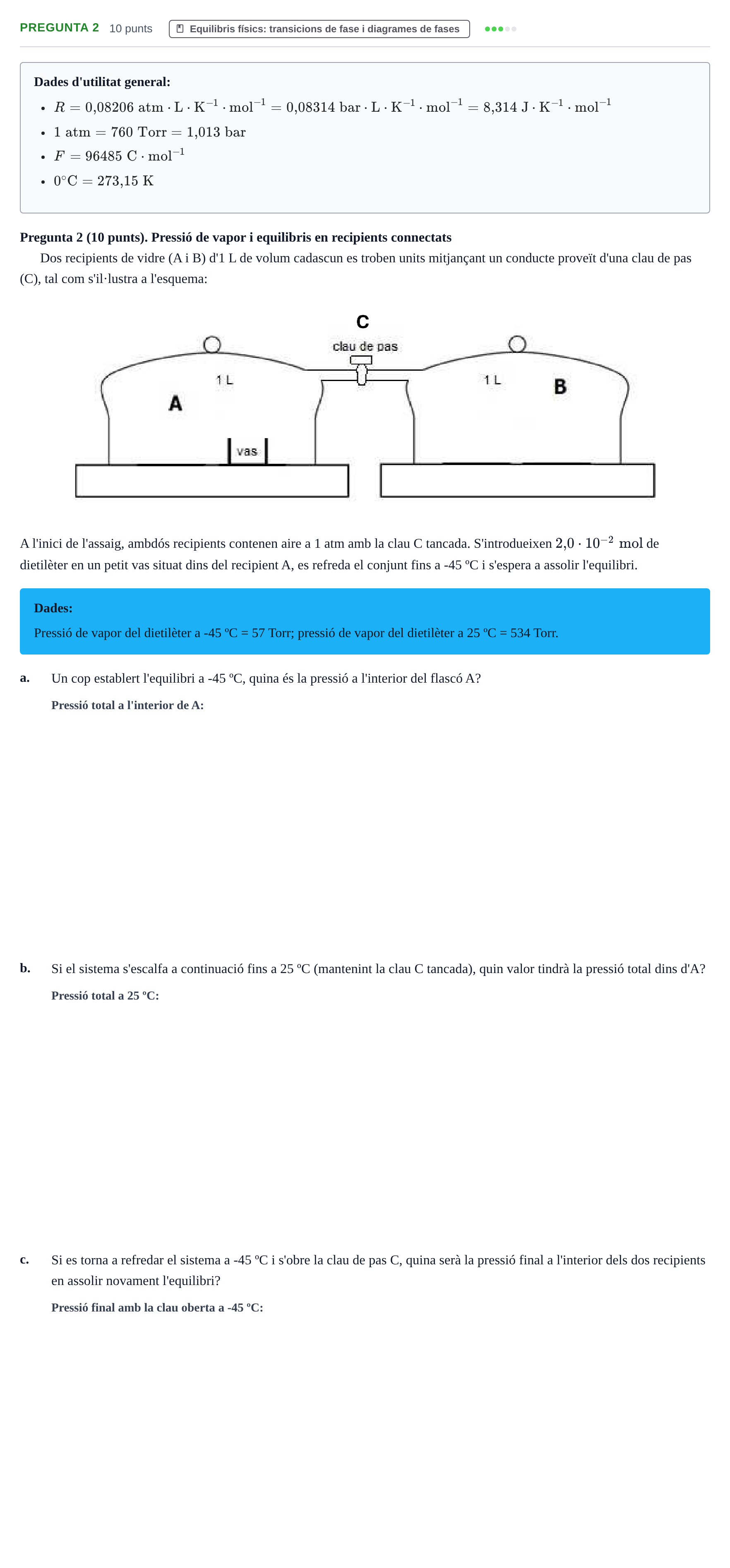 Enunciado: Pregunta 2 · Química Bàsica Ii UB 2014