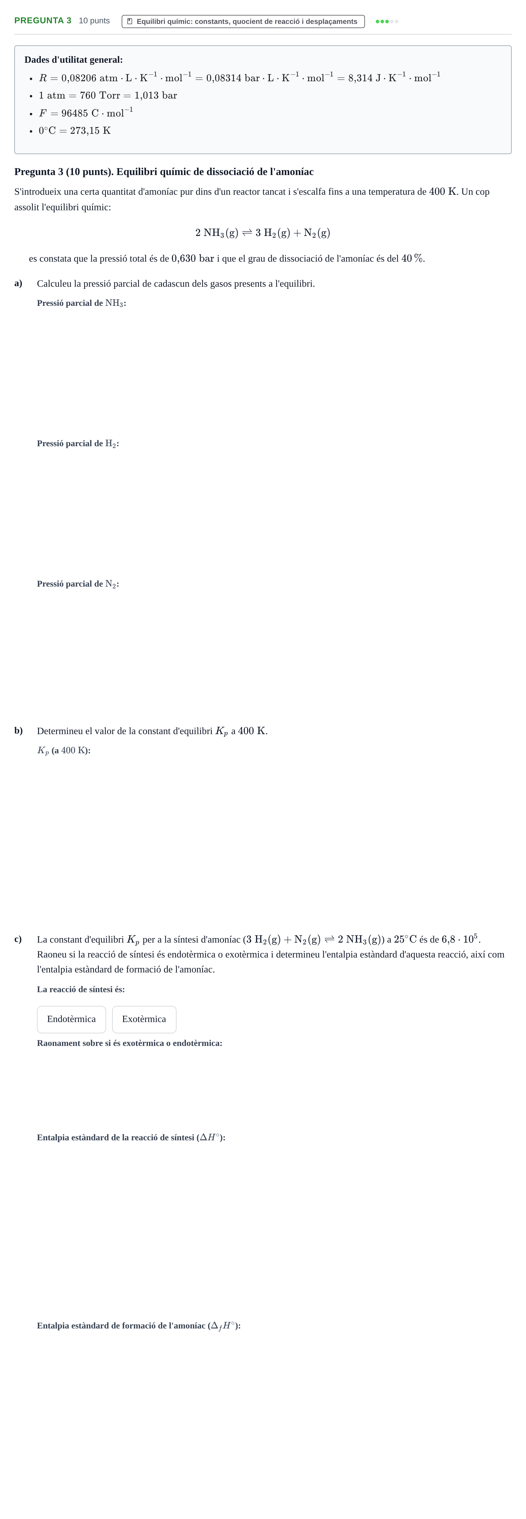 Enunciado: Pregunta 3 · Química Bàsica Ii UB 2014