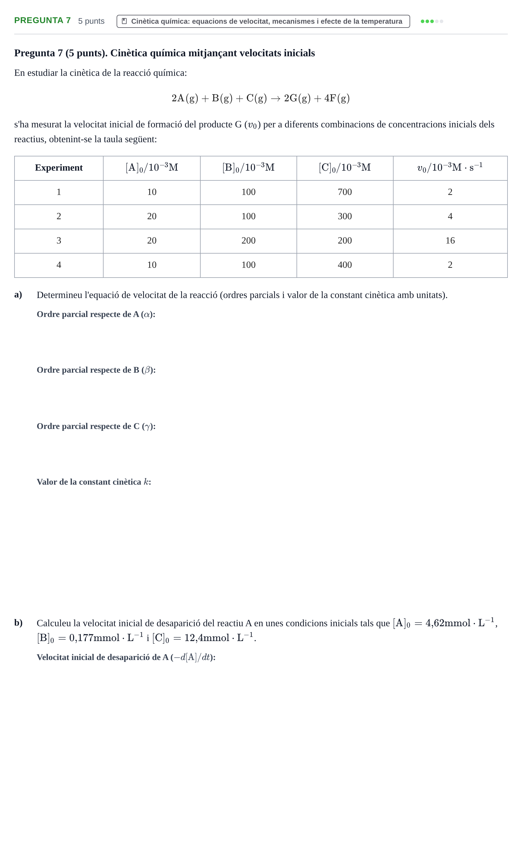 Enunciado: Pregunta 7 · Química Bàsica Ii UB 2014
