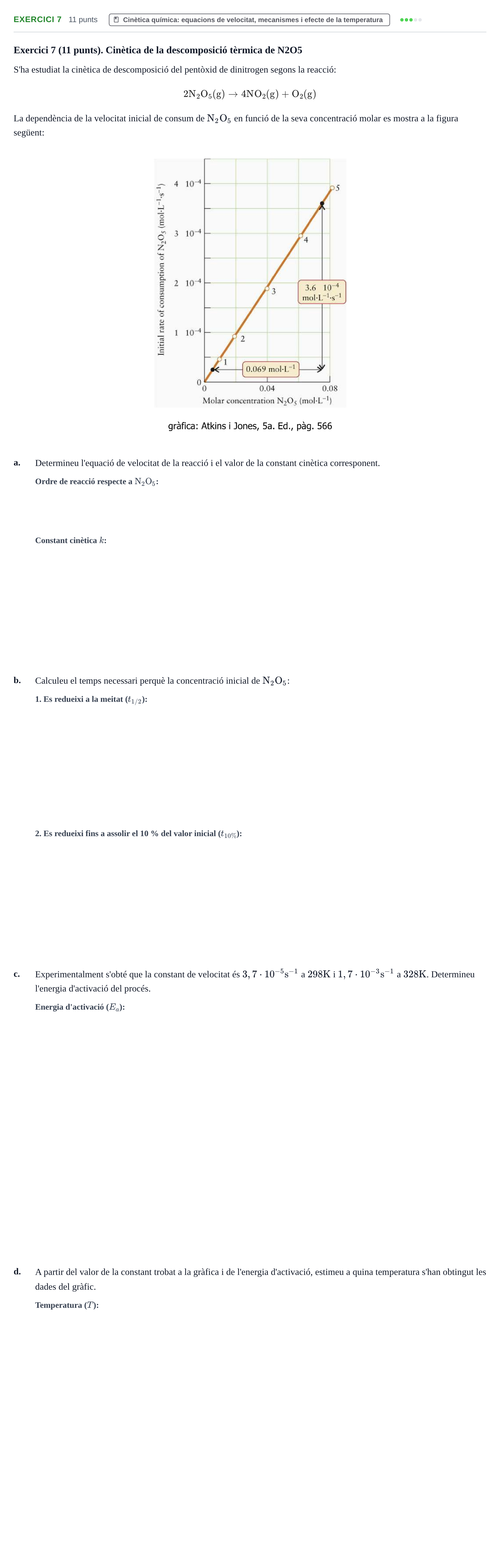 Enunciado: Exercici 7 · Química Bàsica Ii UB 2016