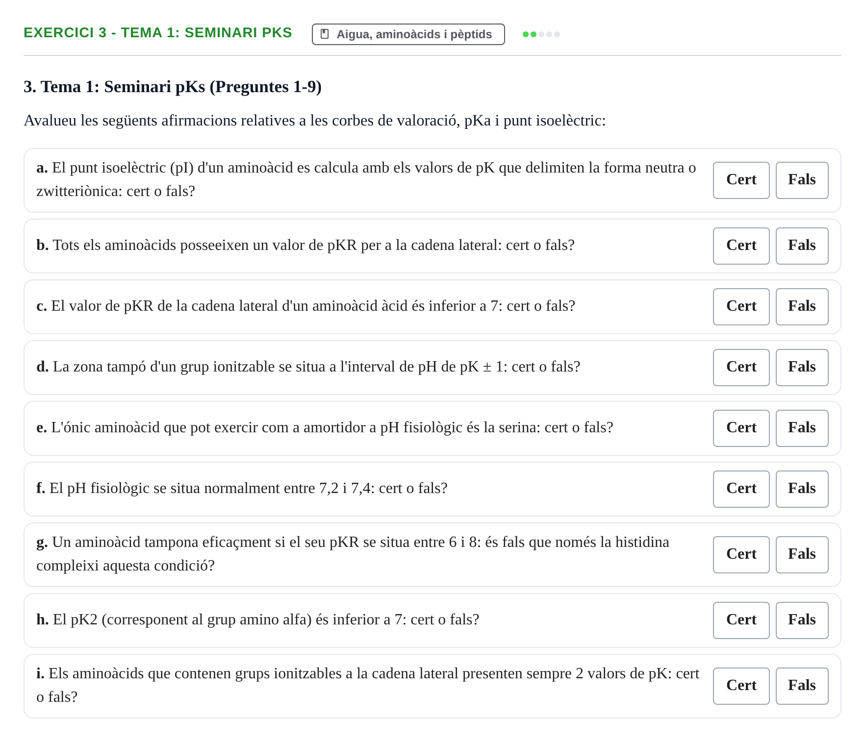 Enunciado: 3 - Tema 1: Seminari pKs