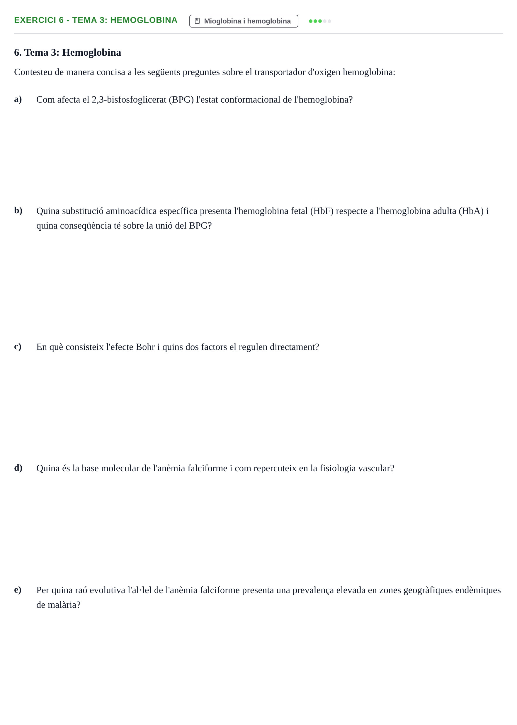 Enunciado: 6 - Tema 3: Hemoglobina