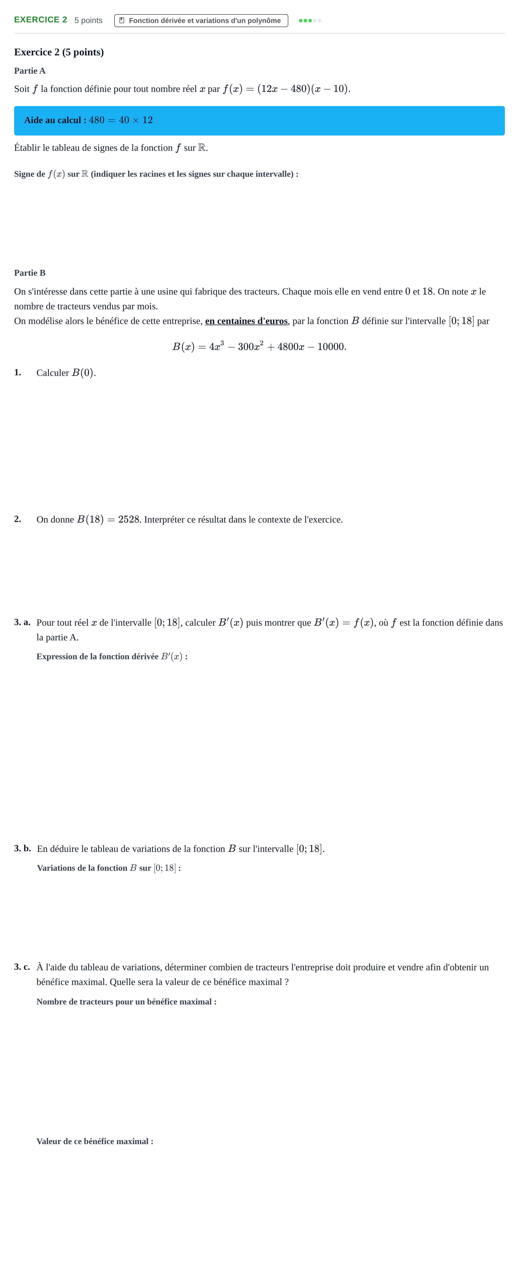 Énoncé: Exercice 2 · Bac STMG Épreuve anticipée de mathématiques Métropole Septembre 2026
