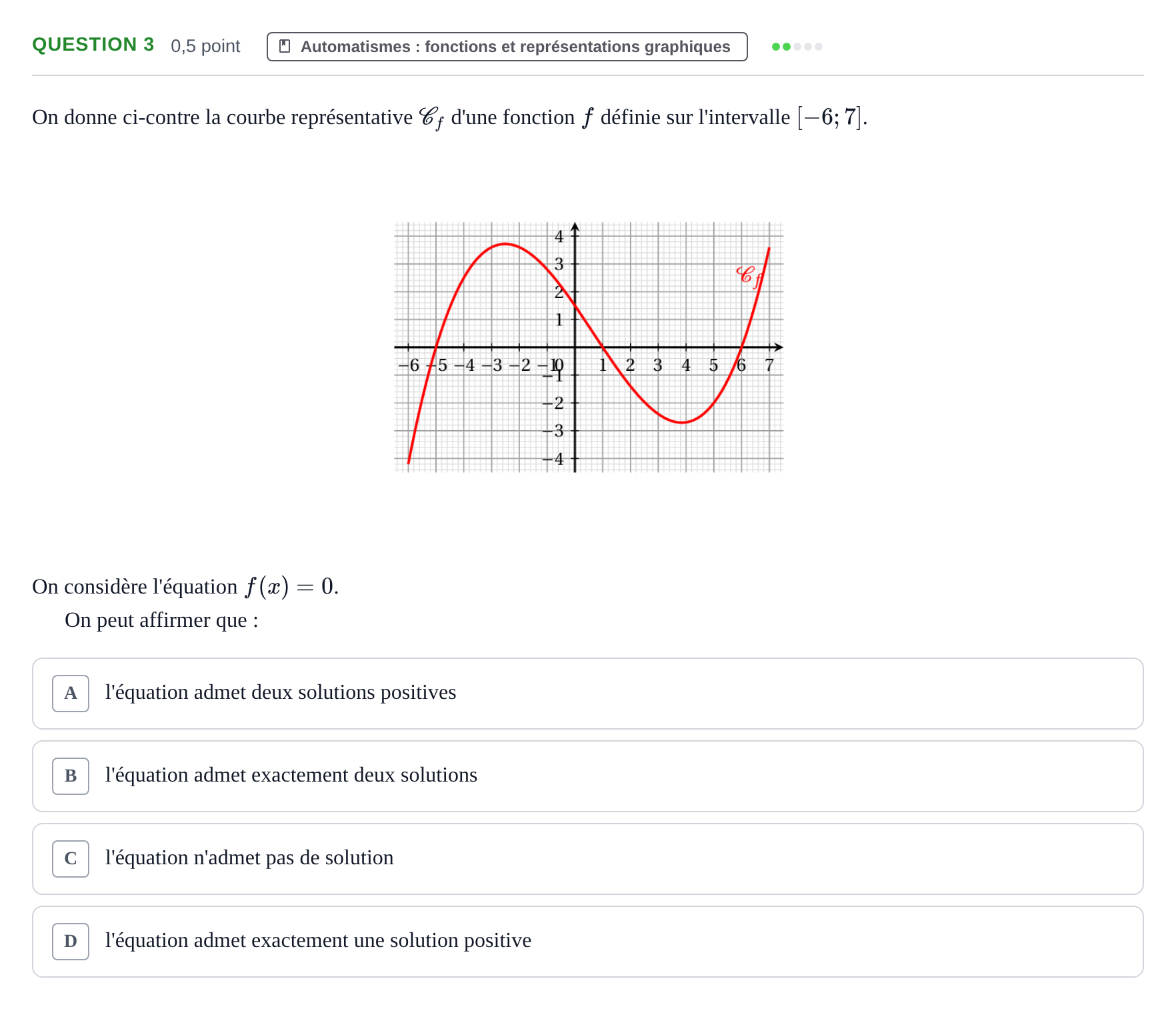 Énoncé: Question 3 · Bac STMG Épreuve anticipée de mathématiques Métropole Septembre 2026