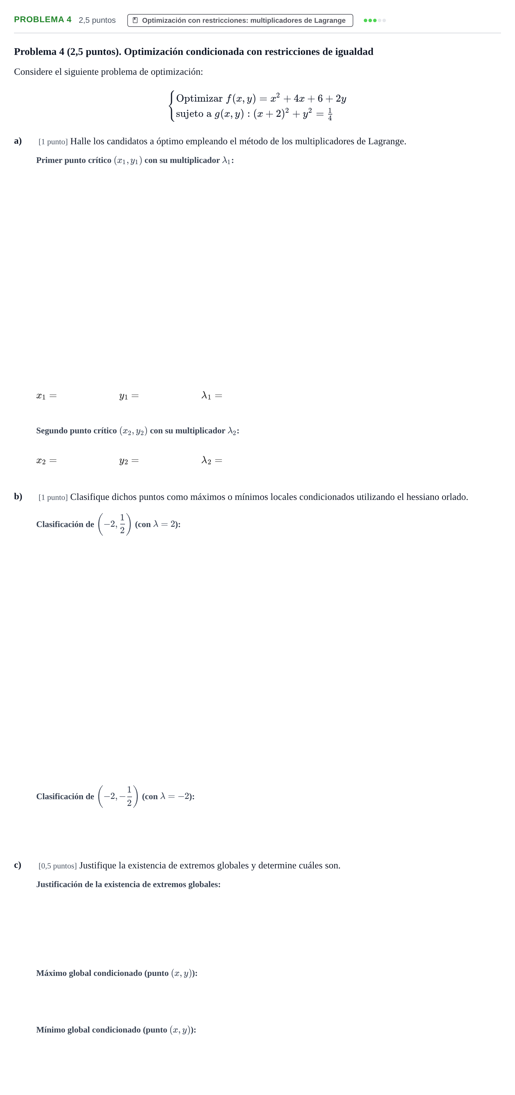 Enunciado: Problema 4 · Matemáticas II UAB Juny 2015