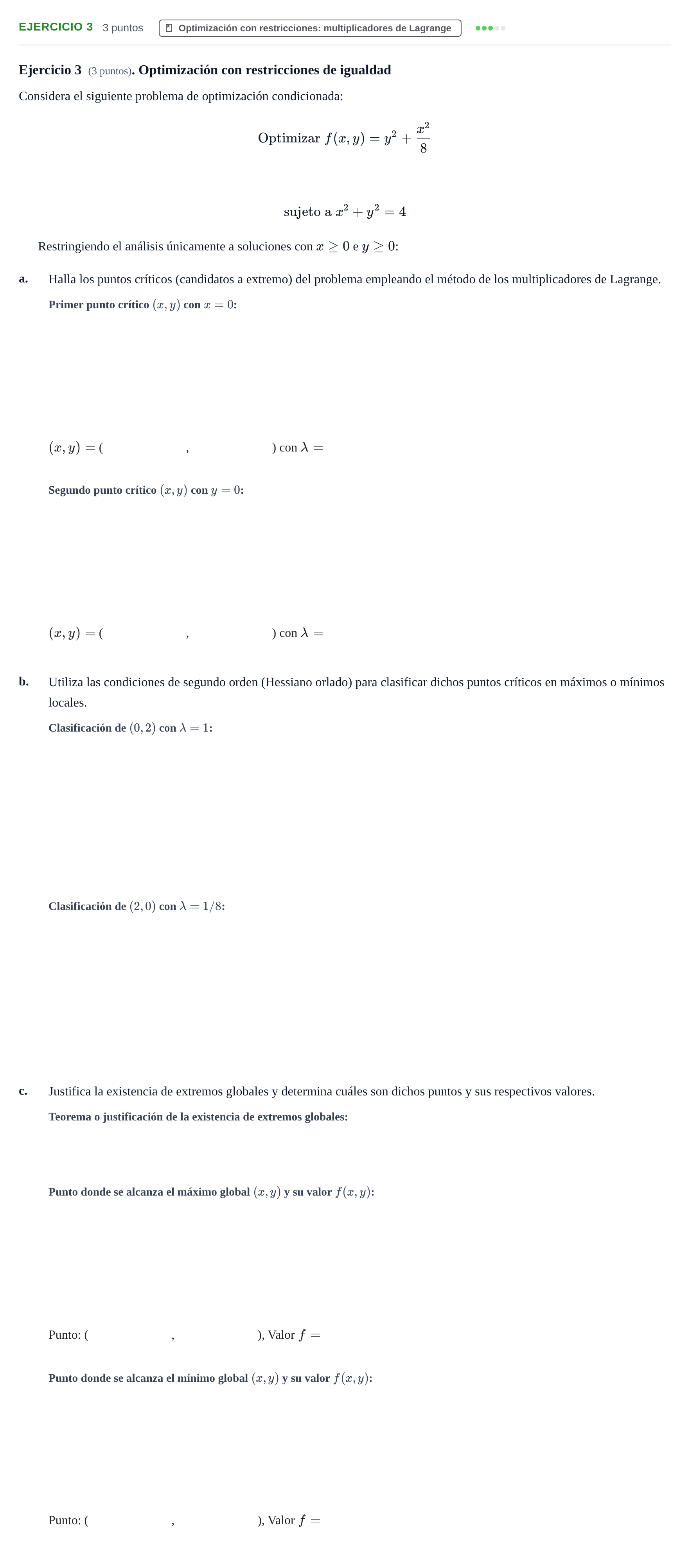 Enunciado: Ejercicio 3 · Matemáticas II UAB 2018