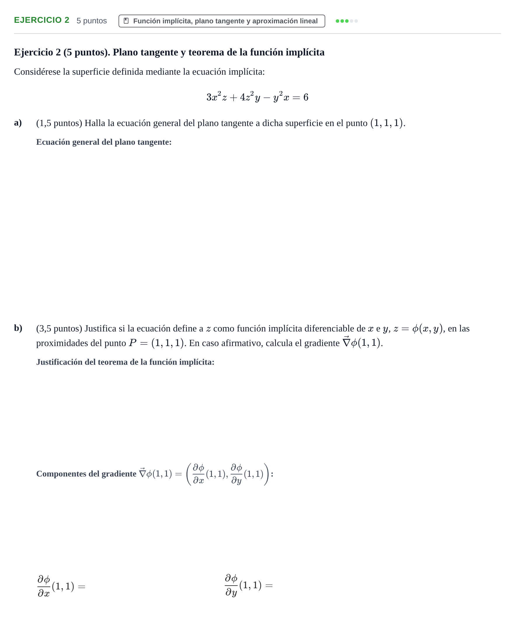 Enunciado: Ejercicio 2 · Matemáticas II UAB 2012