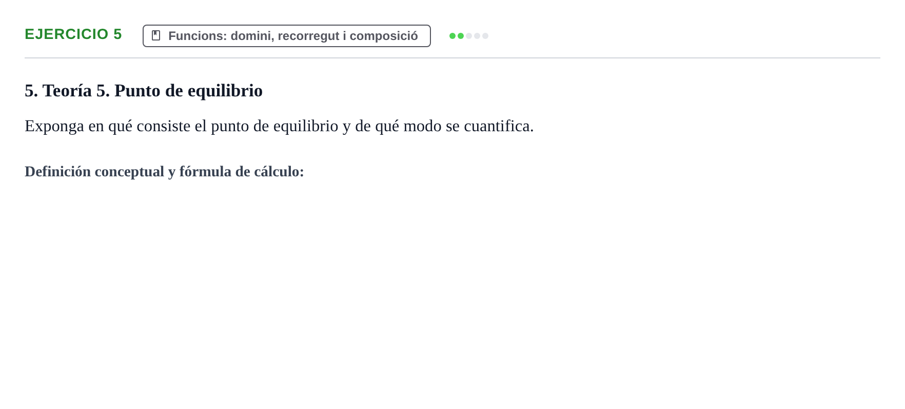 Enunciado: Problema 5 · Matemáticas I UAB Examen de repaso de Matemáticas I de la Empresa