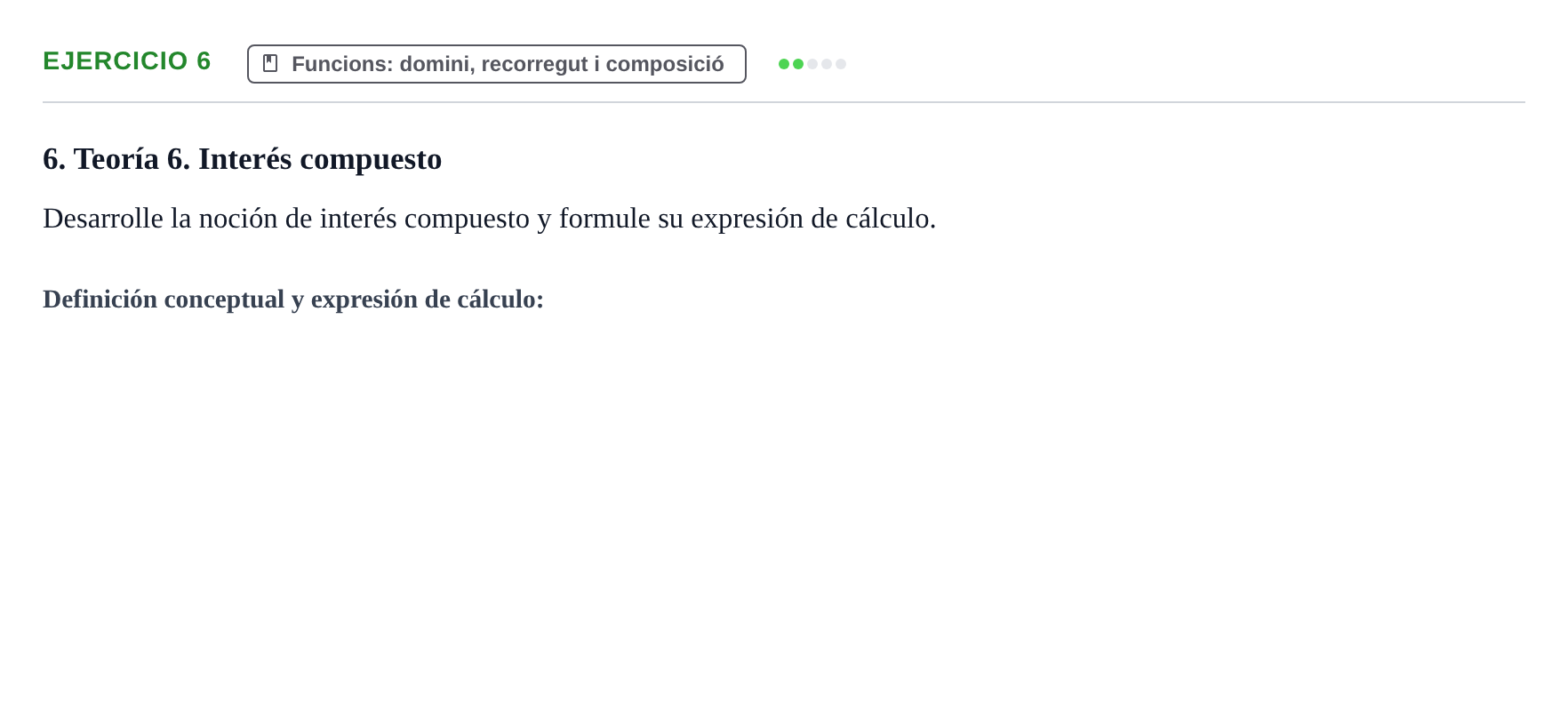 Enunciado: Problema 6 · Matemáticas I UAB Examen de repaso de Matemáticas I de la Empresa