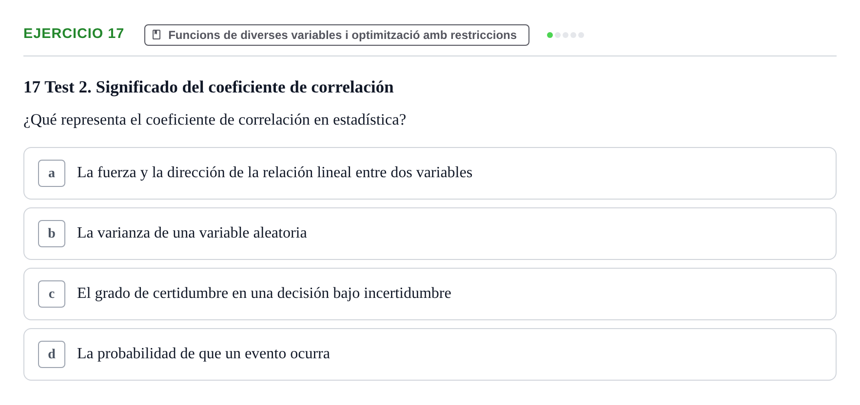 Enunciado: Problema 17 · Matemáticas I UAB Examen de repaso de Matemáticas I de la Empresa