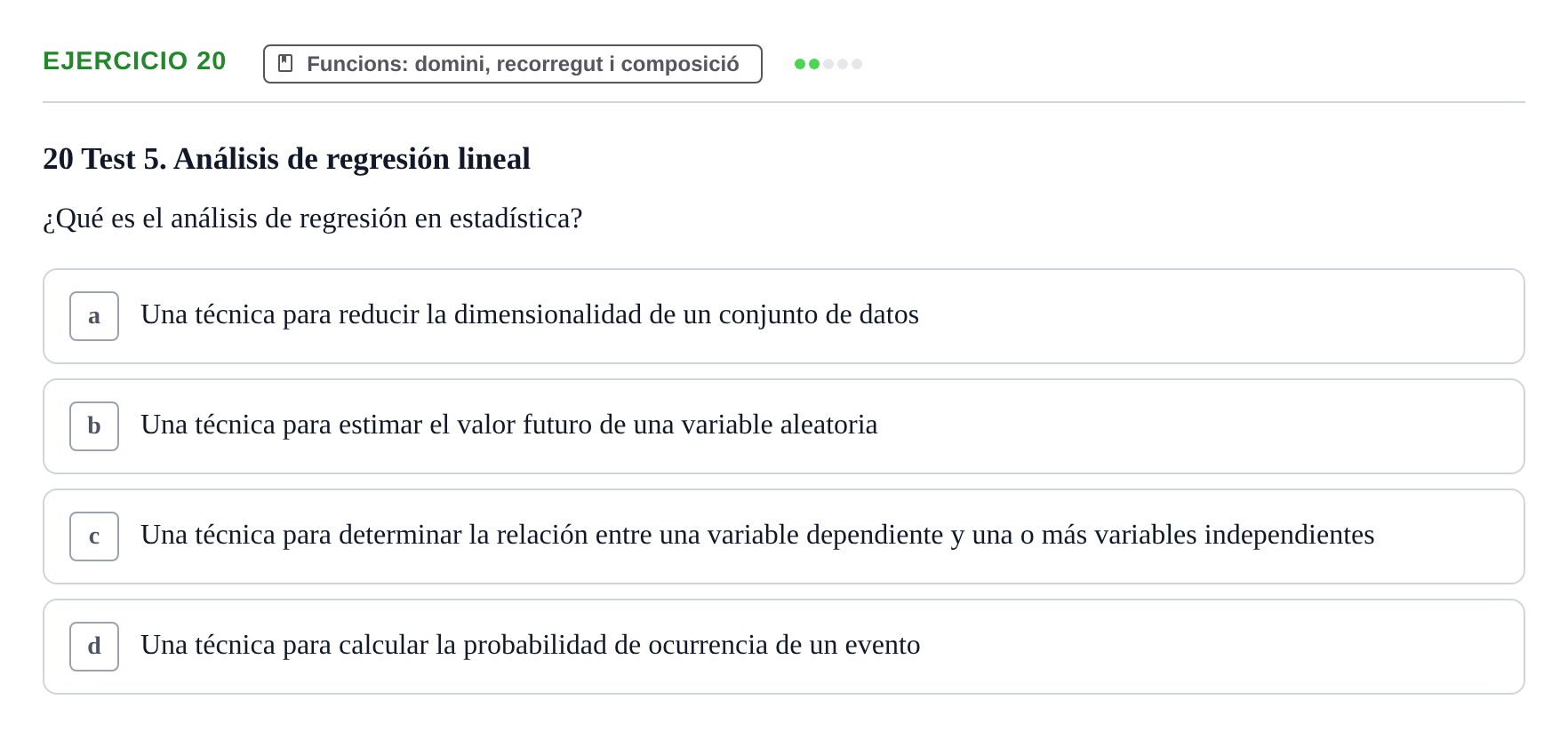 Enunciado: Problema 20 · Matemáticas I UAB Examen de repaso de Matemáticas I de la Empresa