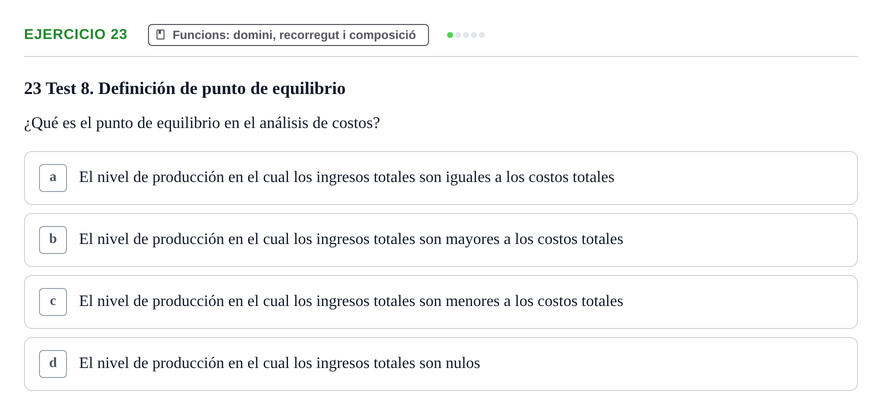 Enunciado: Problema 23 · Matemáticas I UAB Examen de repaso de Matemáticas I de la Empresa