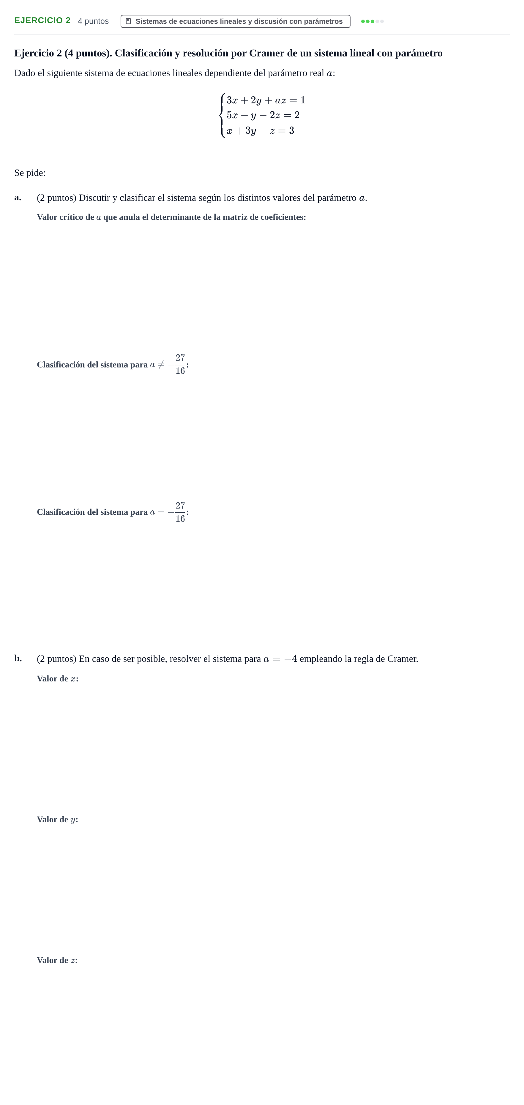 Enunciado: Ejercicio 2 · Matemáticas II UAB 2014