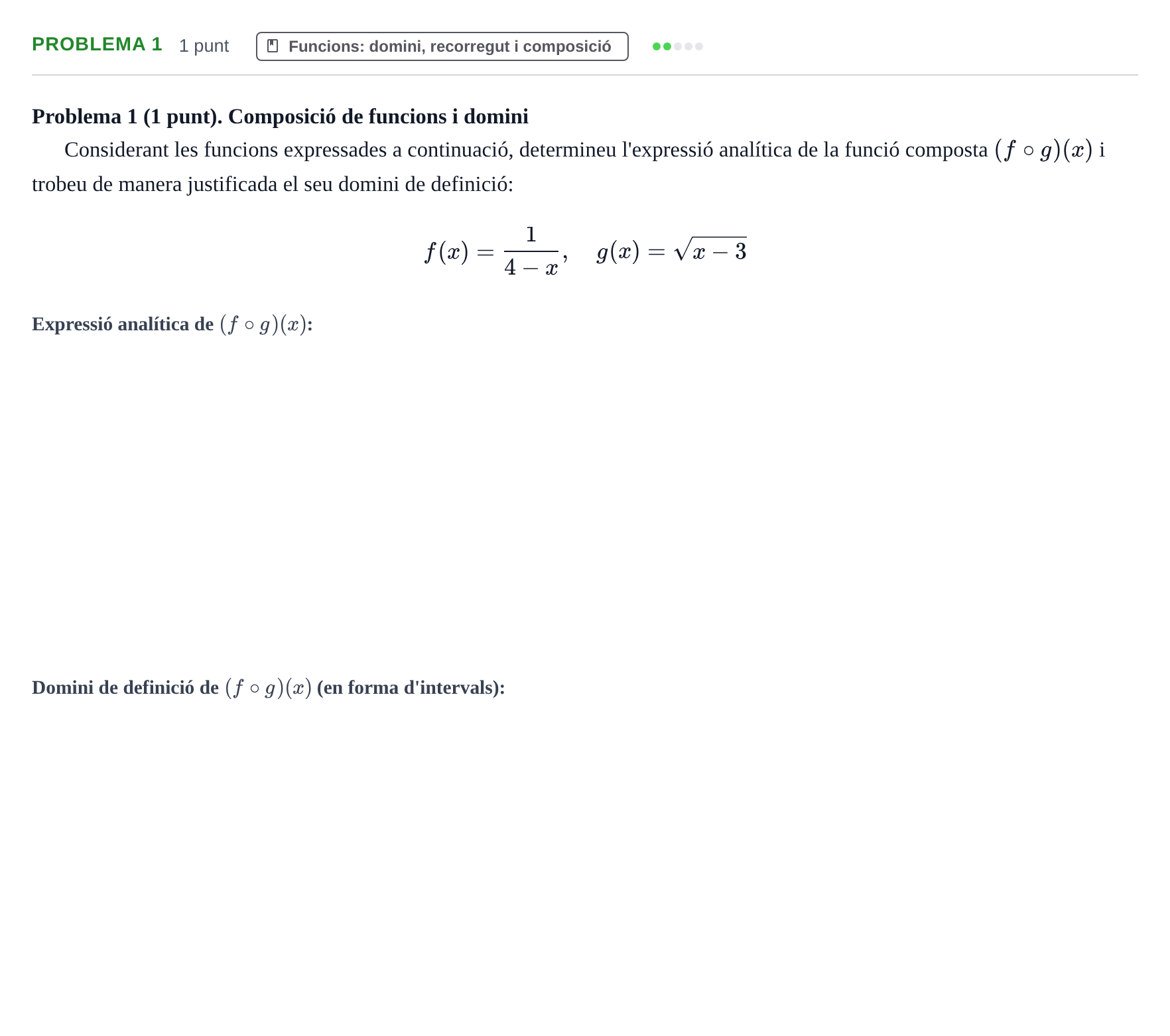 Enunciado: Problema 1 · Matemáticas I UAB 2017