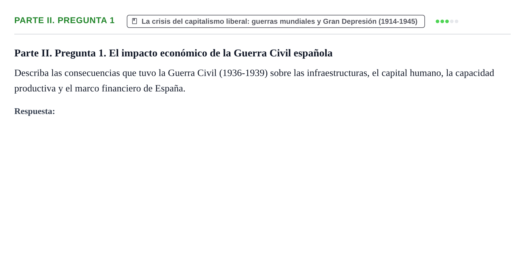 Enunciado: Ejercicio Parte II. Pregunta 1 · Historia Económica Mundial UAB 2008
