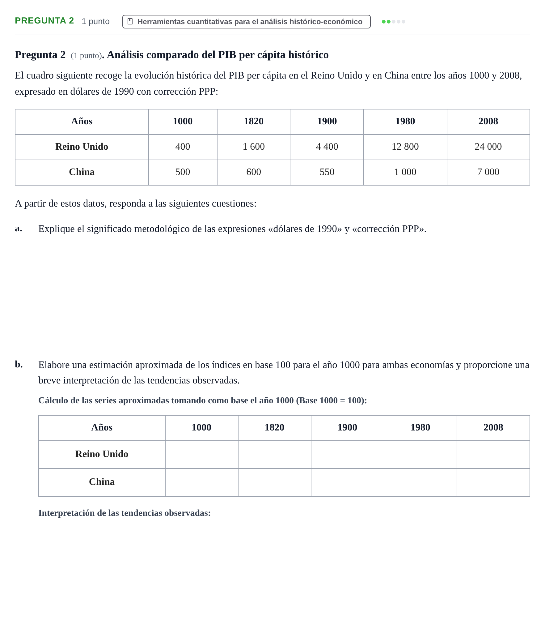 Enunciado: Pregunta 2 · Historia Económica Mundial UAB 2018