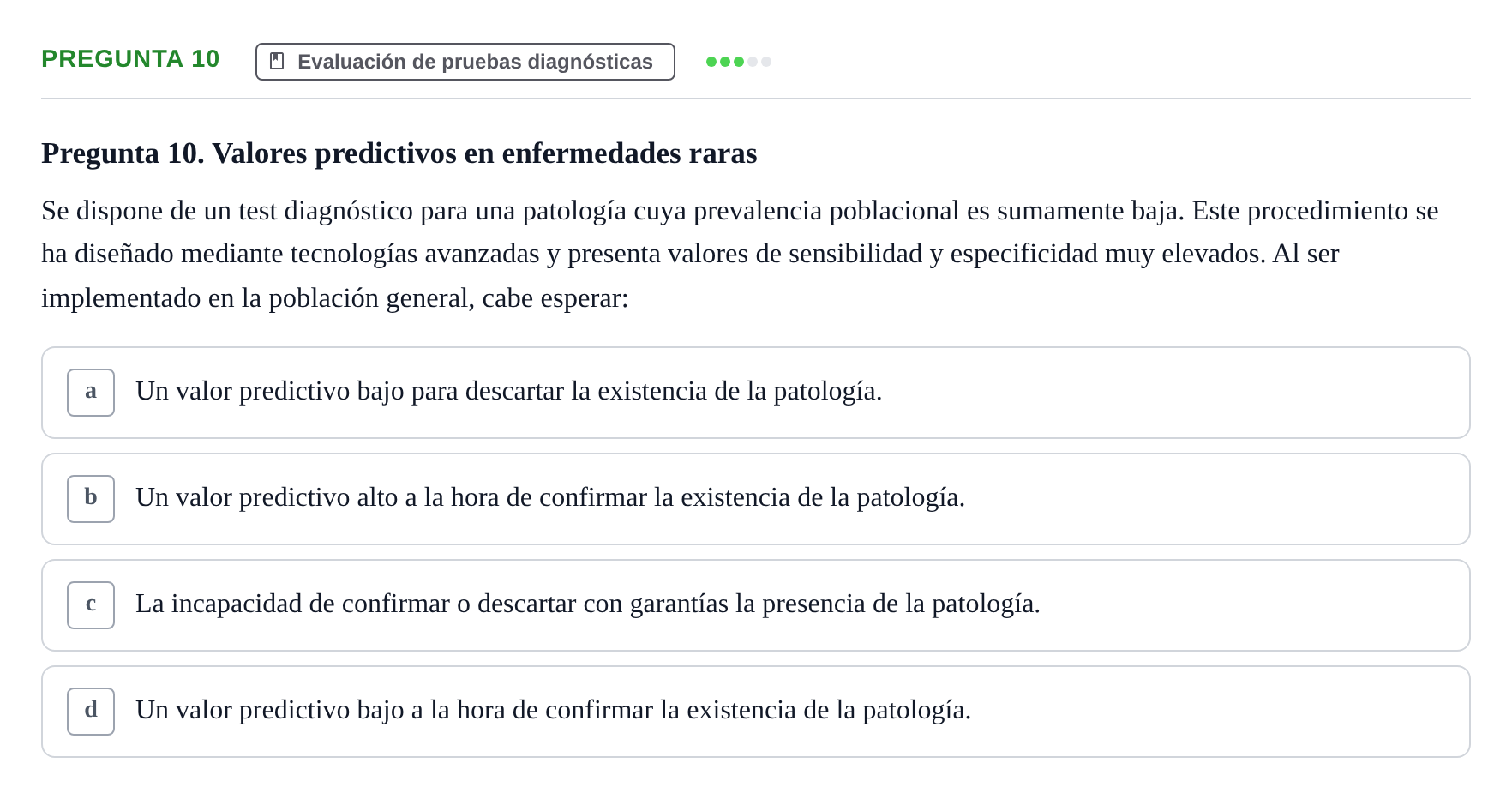 Enunciado: Pregunta 10 · Bioestadística UAB 2021