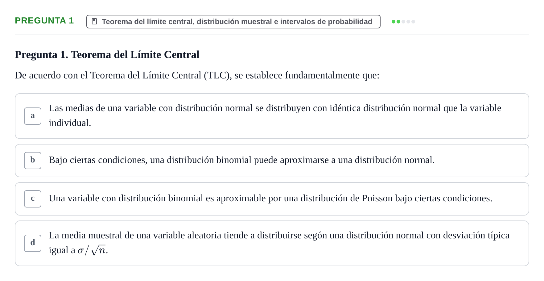 Enunciado: Pregunta 1 · Bioestadística UAB 2021