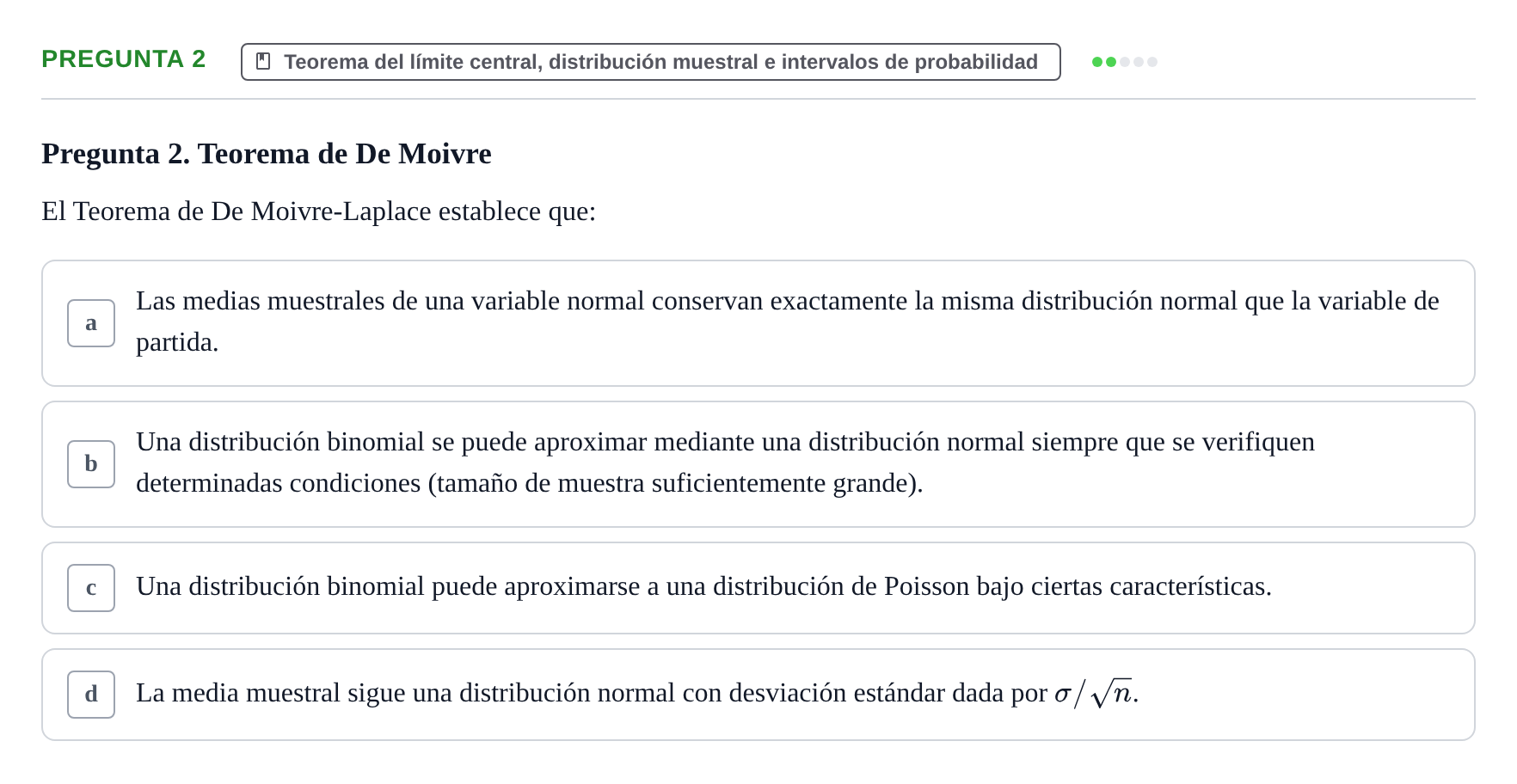 Enunciado: Pregunta 2 · Bioestadística UAB 2021