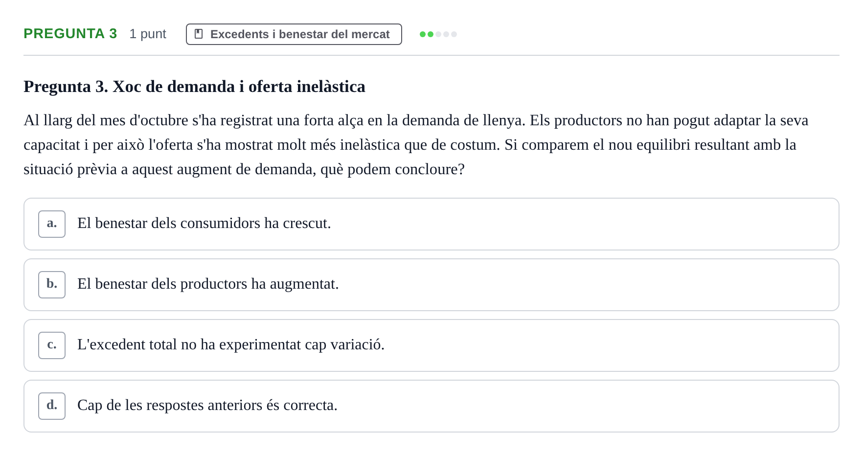 Enunciado: Pregunta 3 · Introducción a la Economía UAB 2022
