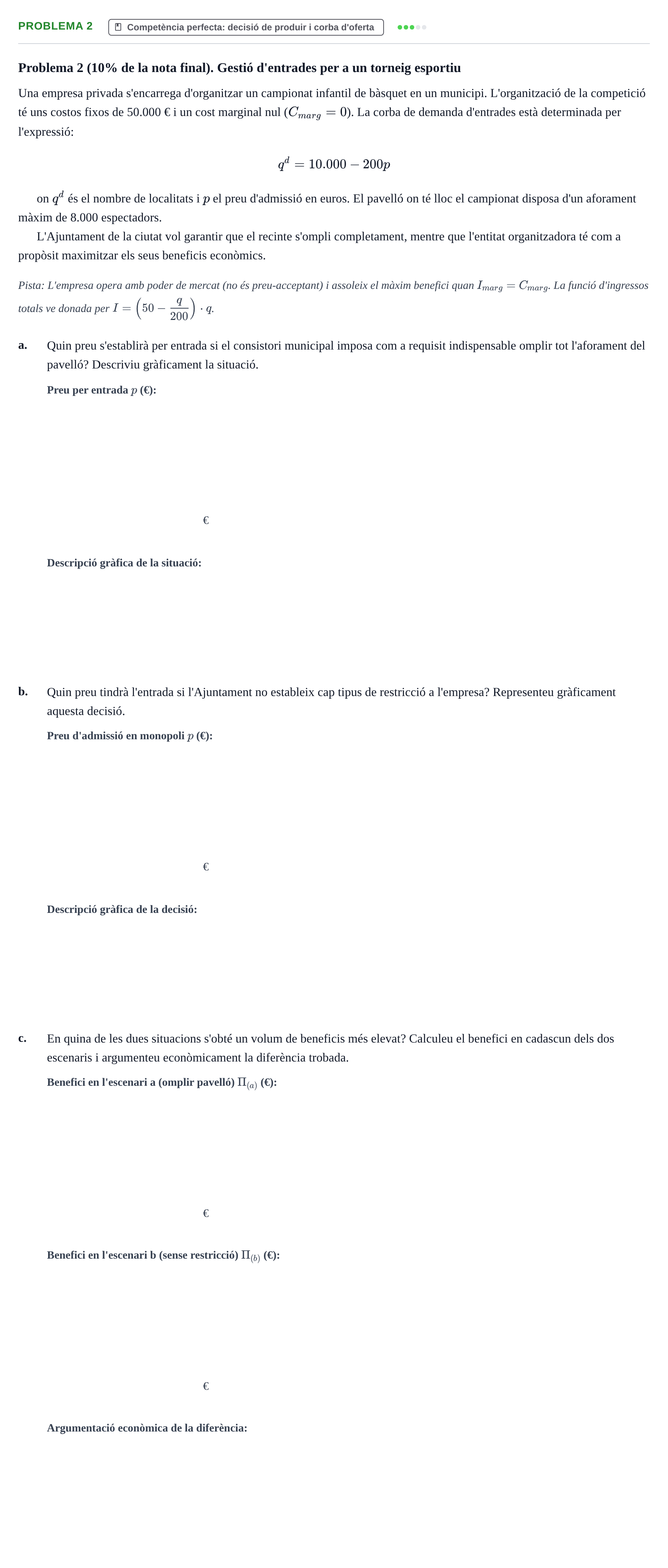 Enunciado: Problema 2 · Introducción a la Economía UAB 2020