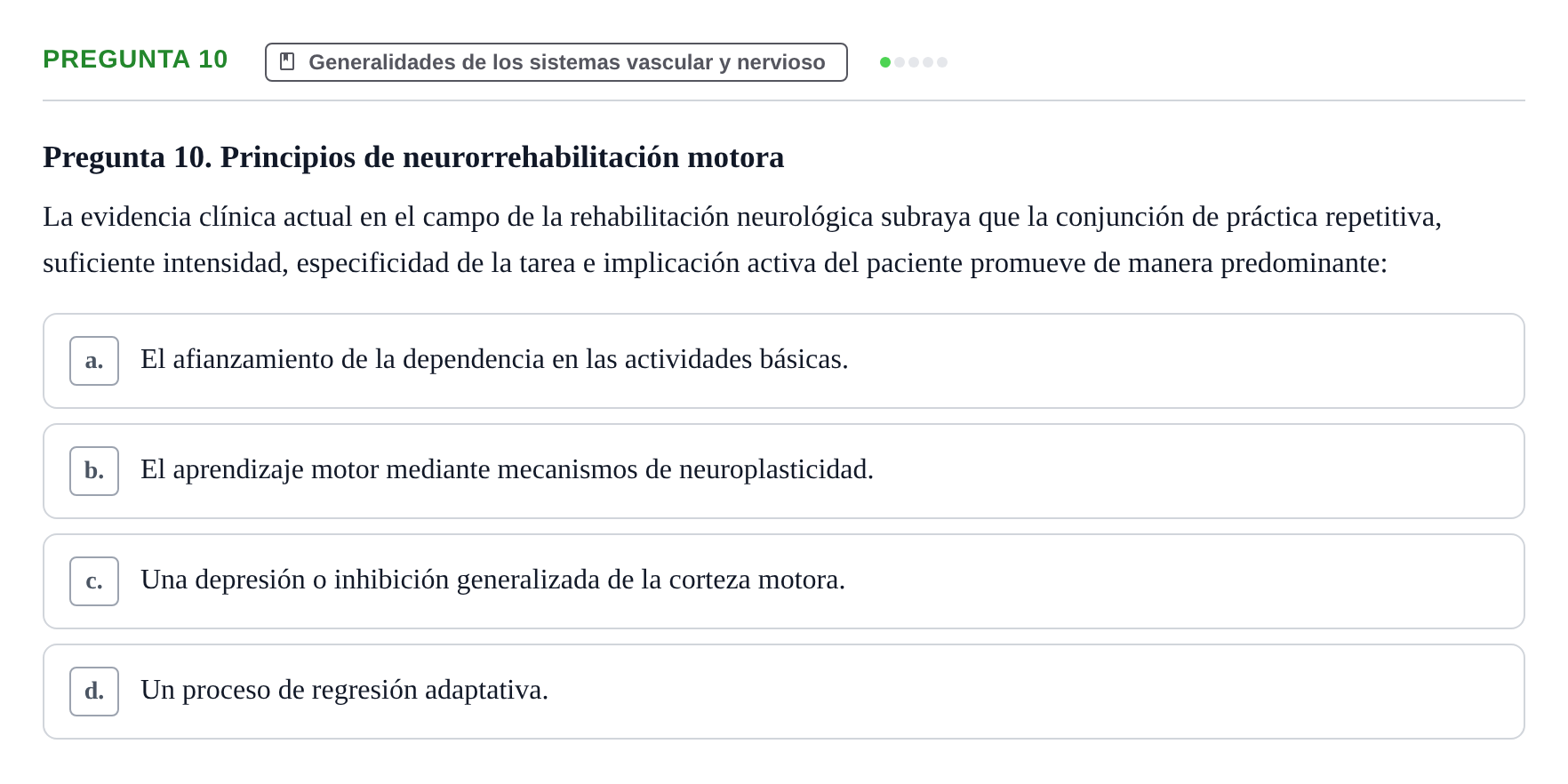 Enunciado: Pregunta 10