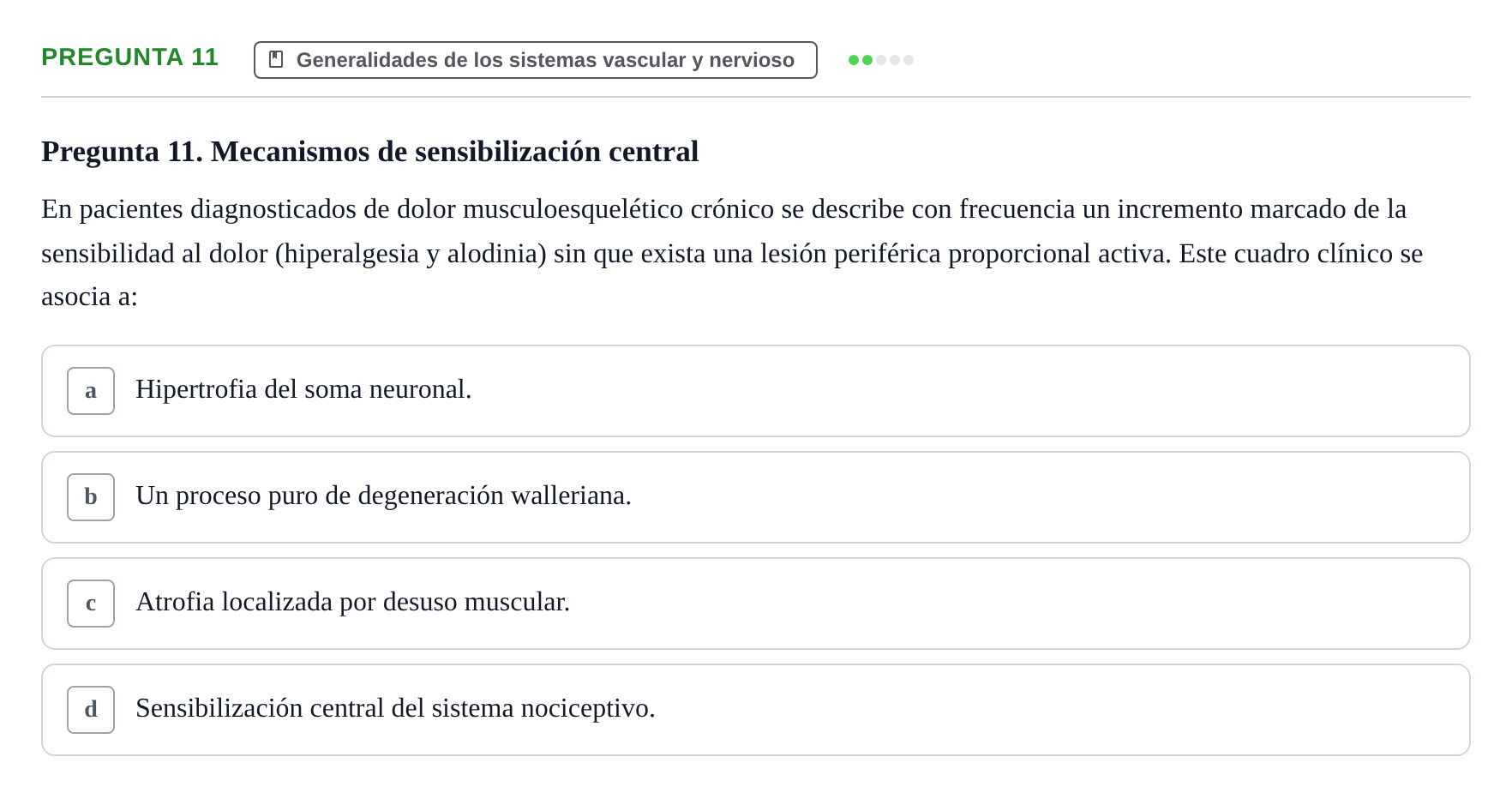 Enunciado: Pregunta 11
