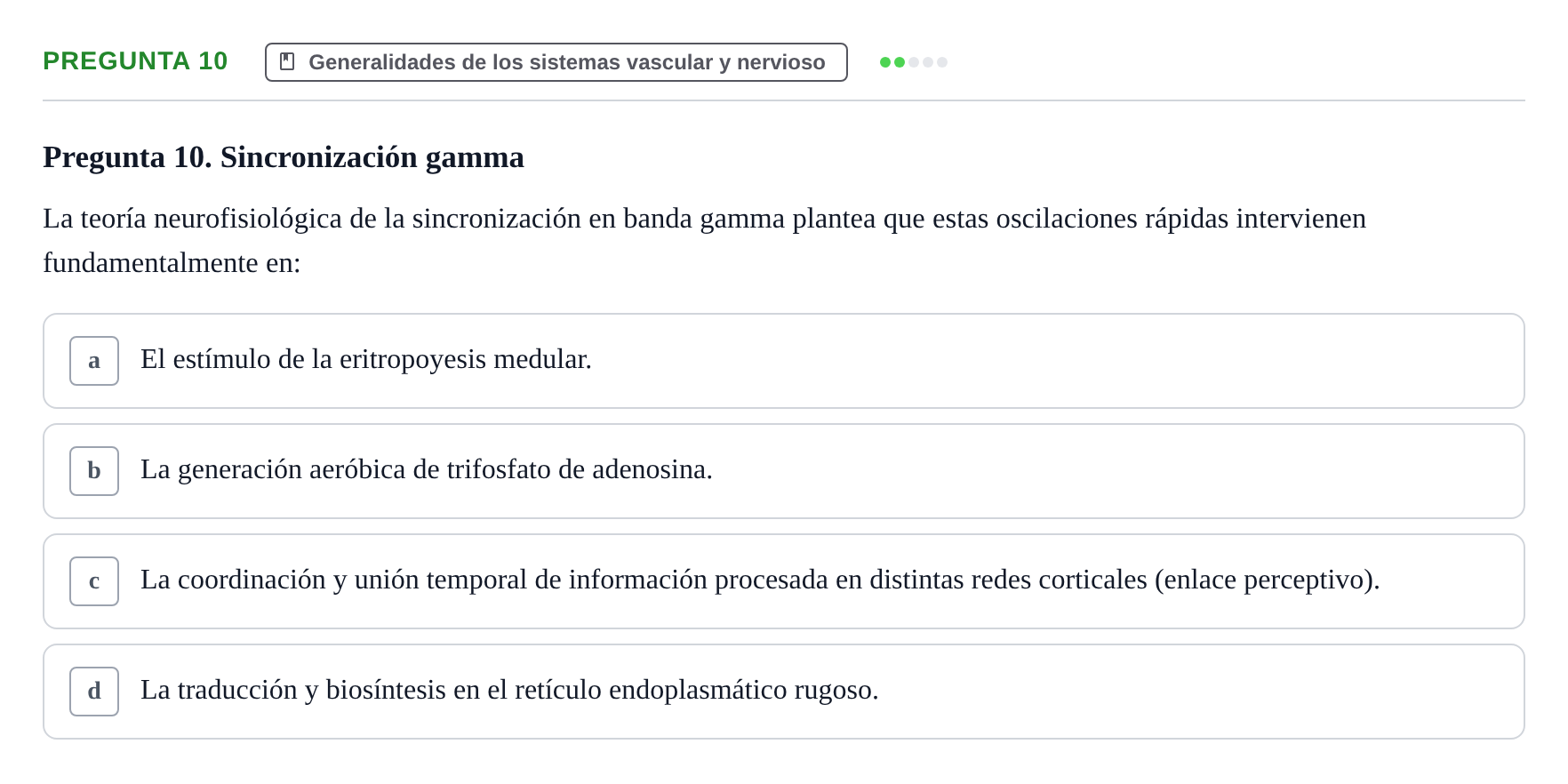 Enunciado: Pregunta 10