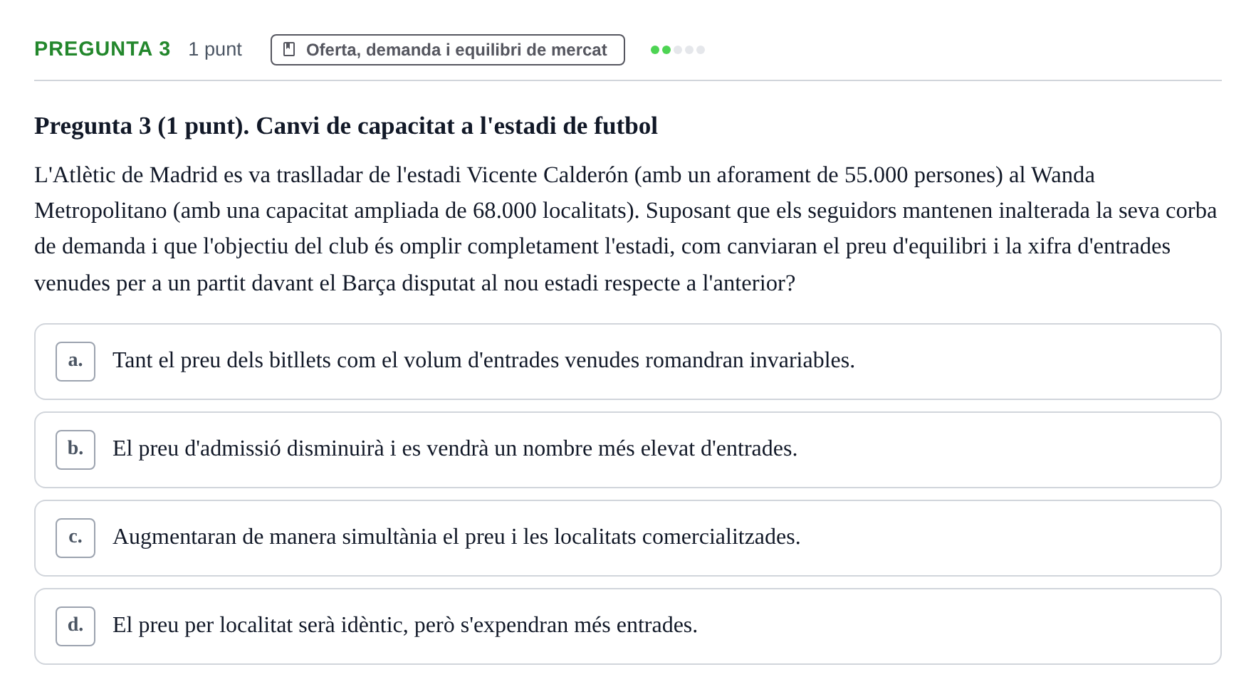Enunciado: Pregunta 3 · Introducción a la Economía UAB 2019